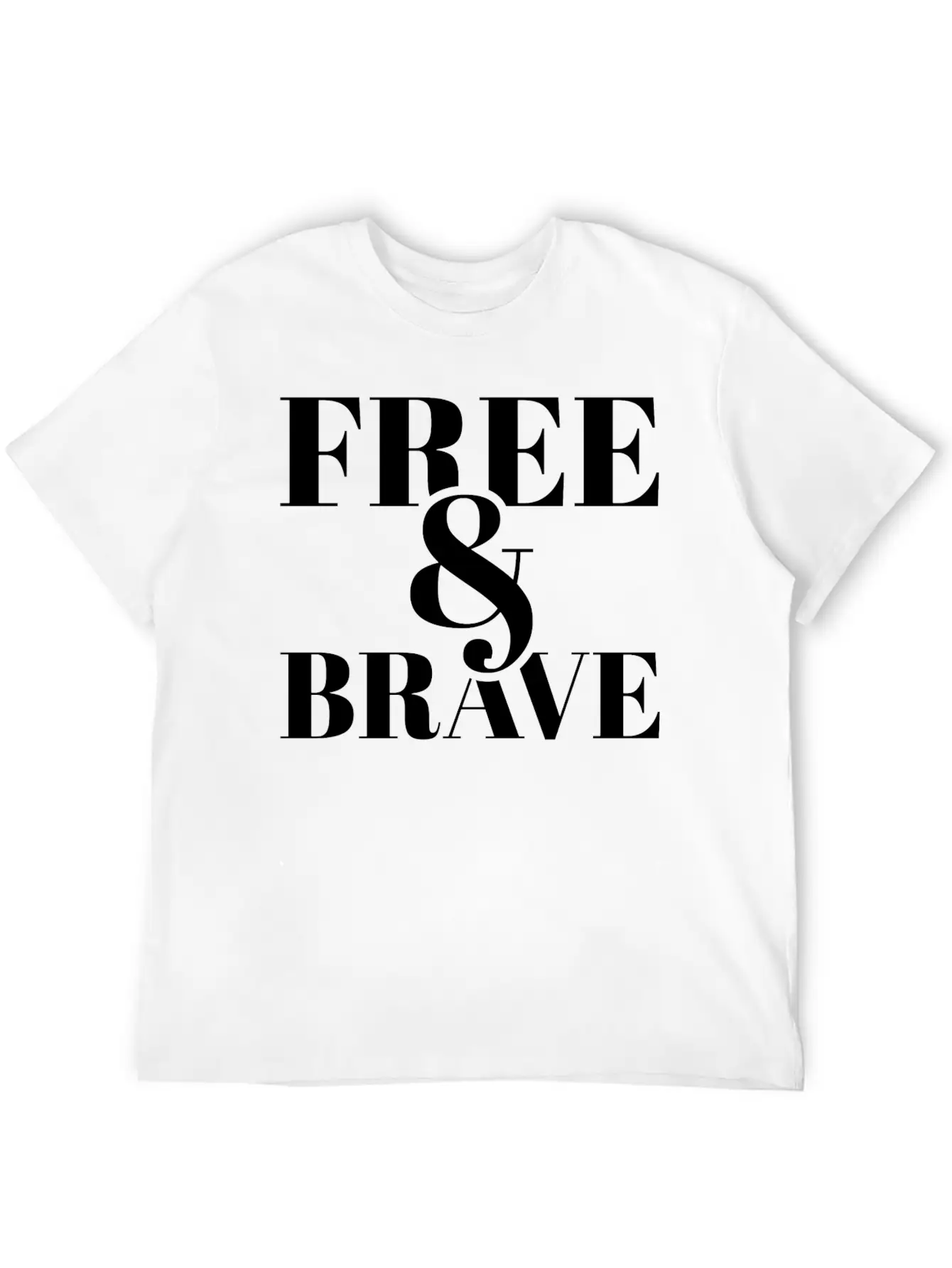 Free Brave Breathable Soft Cotton T-Shirt – Timeless Casual Look
