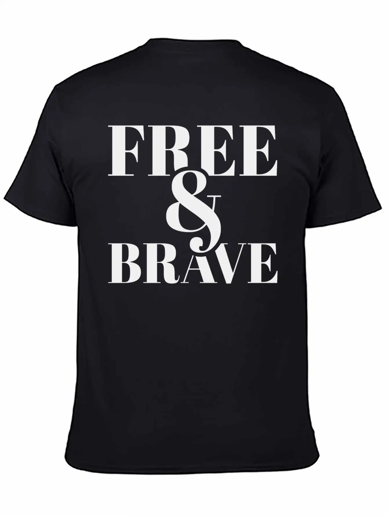 Free Brave Breathable Soft Cotton T-Shirt – Timeless Casual Look