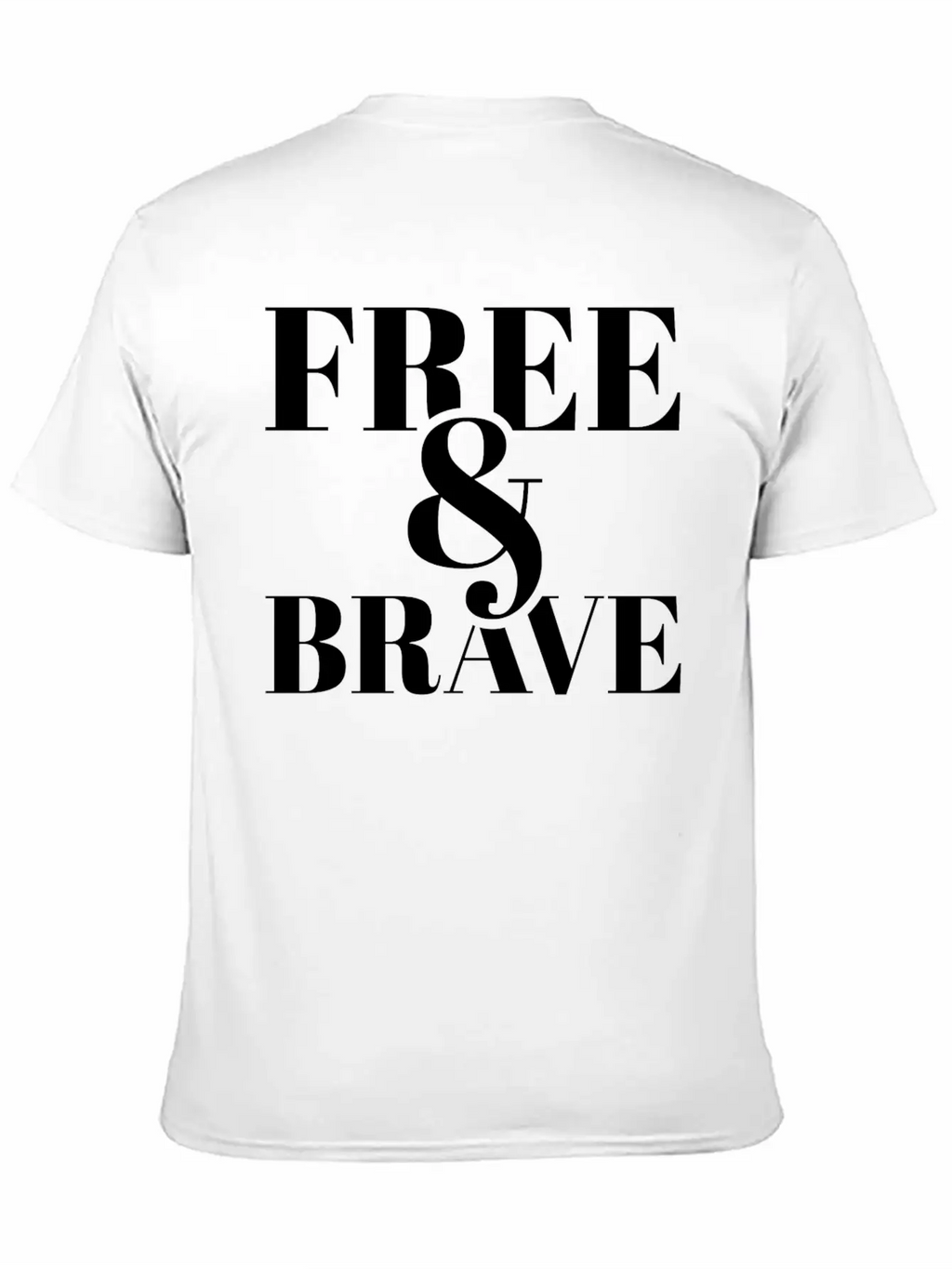 Free Brave Breathable Soft Cotton T-Shirt – Timeless Casual Look