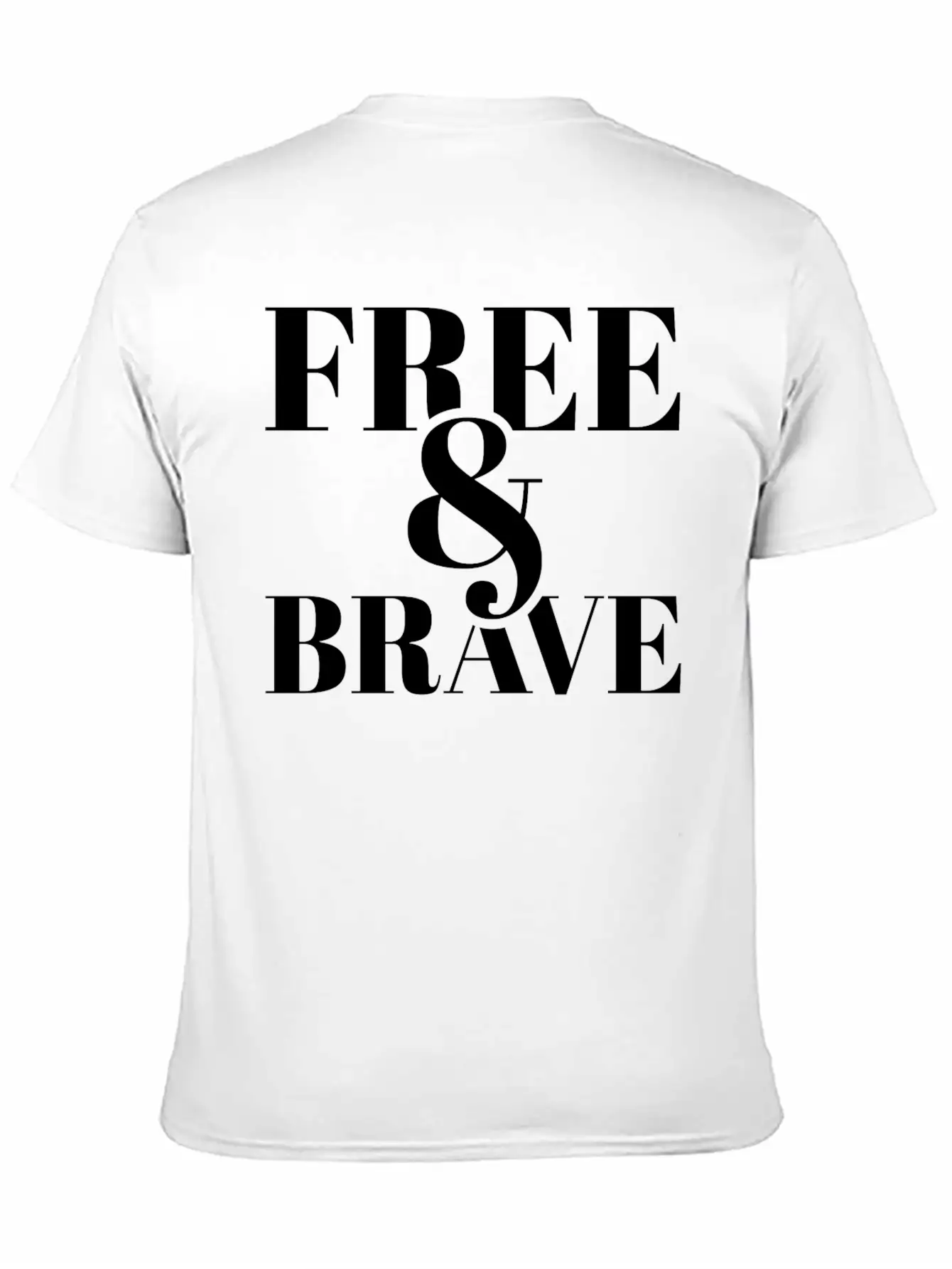 Free Brave Breathable Soft Cotton T-Shirt – Timeless Casual Look