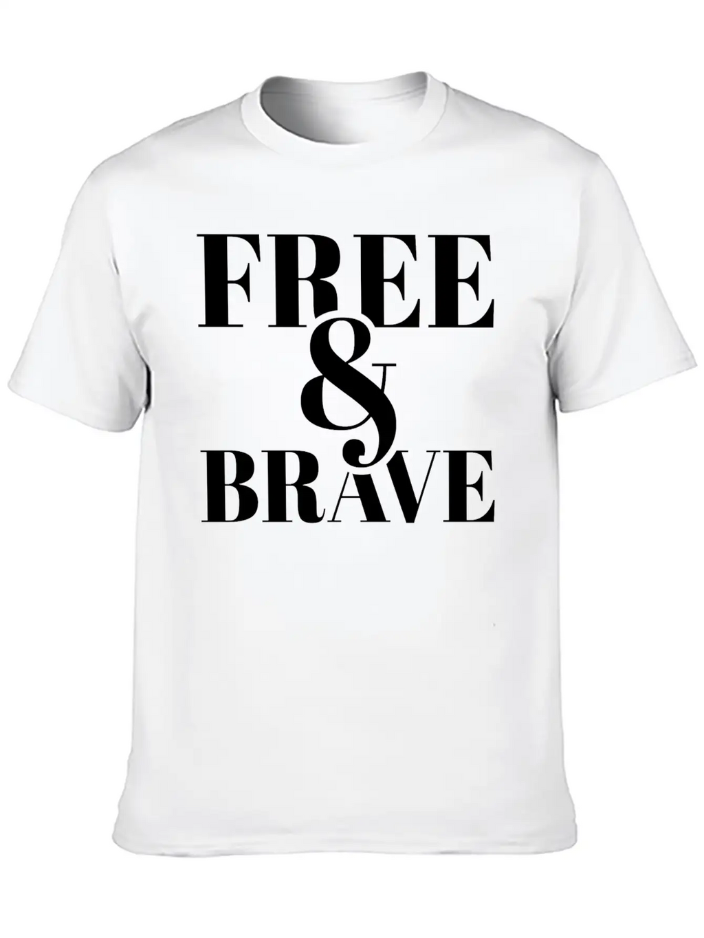 Free Brave Breathable Soft Cotton T-Shirt – Timeless Casual Look