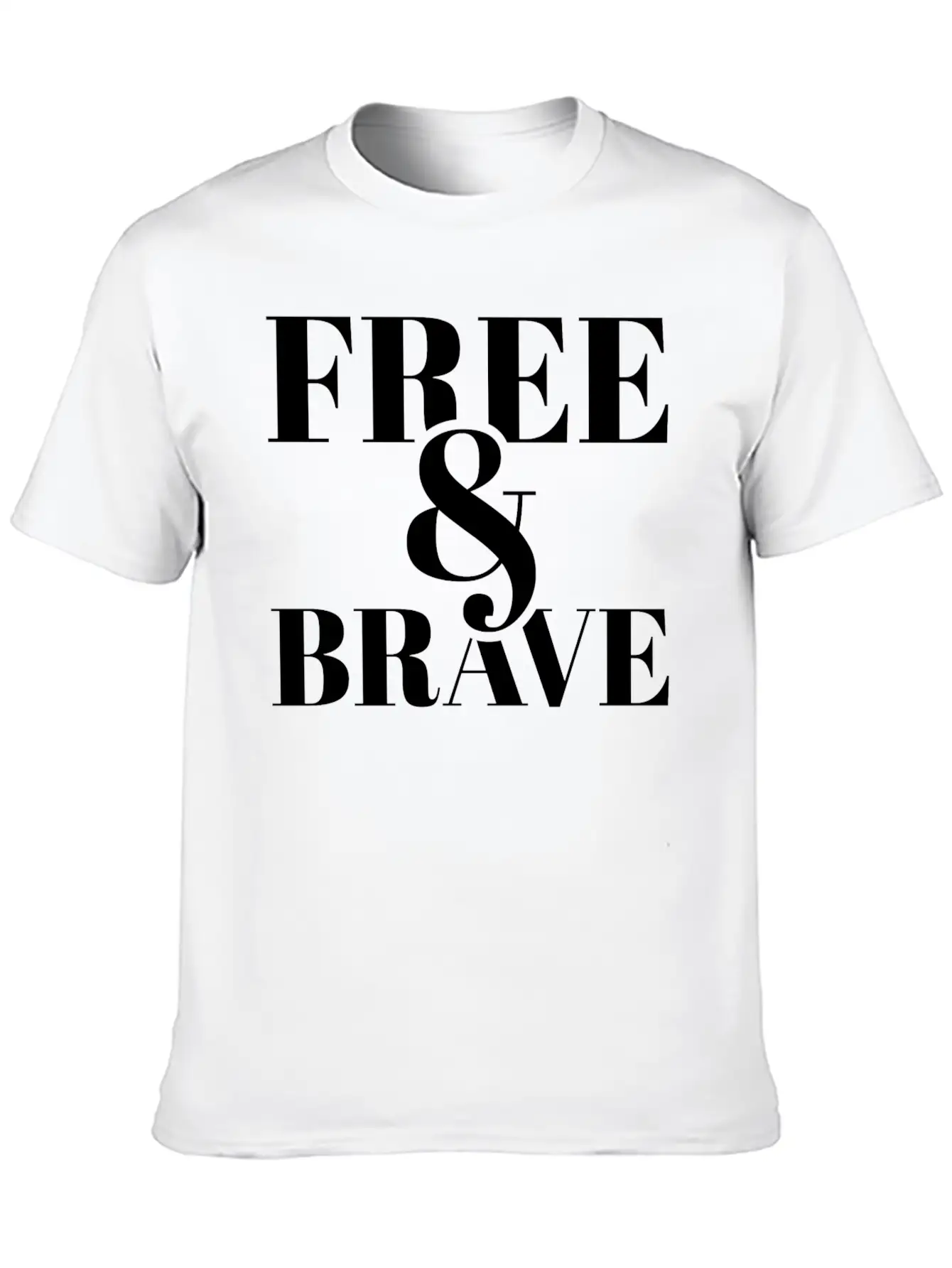 Free Brave Breathable Soft Cotton T-Shirt – Timeless Casual Look