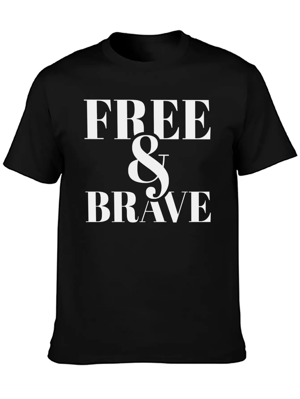 Free Brave Breathable Soft Cotton T-Shirt – Timeless Casual Look