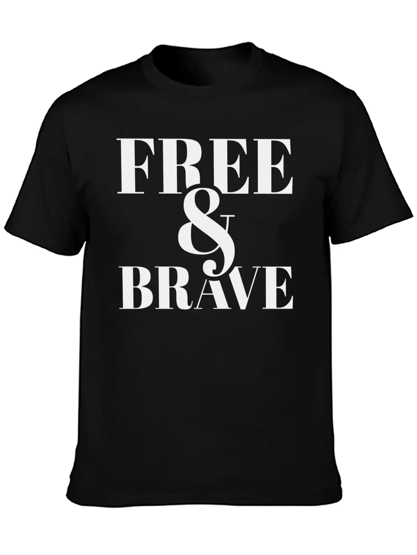 Free Brave Breathable Soft Cotton T-Shirt – Timeless Casual Look