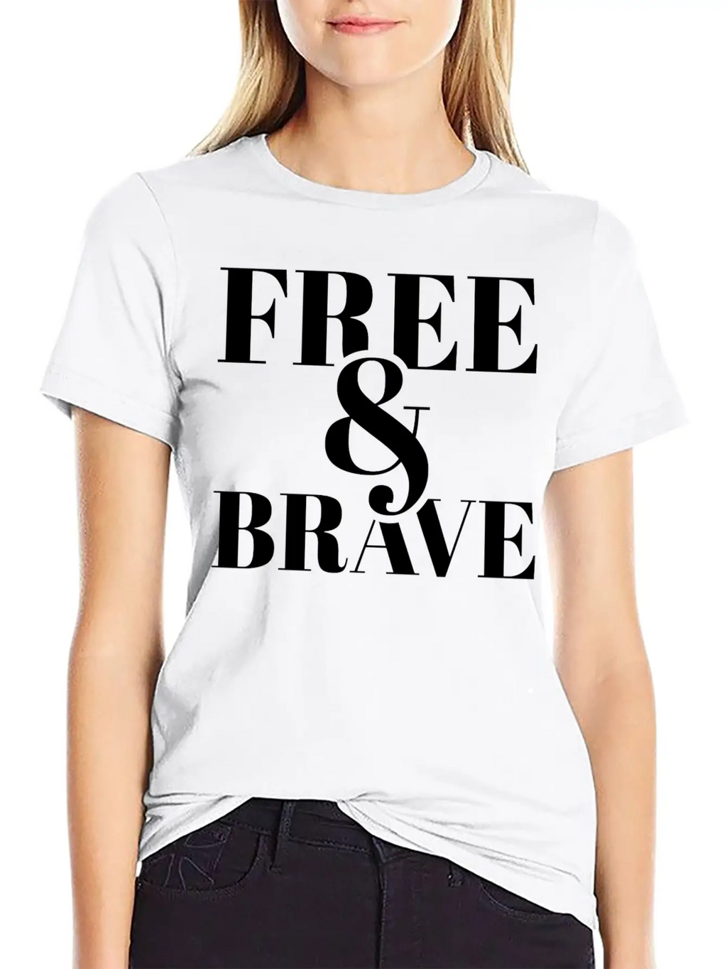 Free Brave Breathable Soft Cotton T-Shirt – Timeless Casual Look