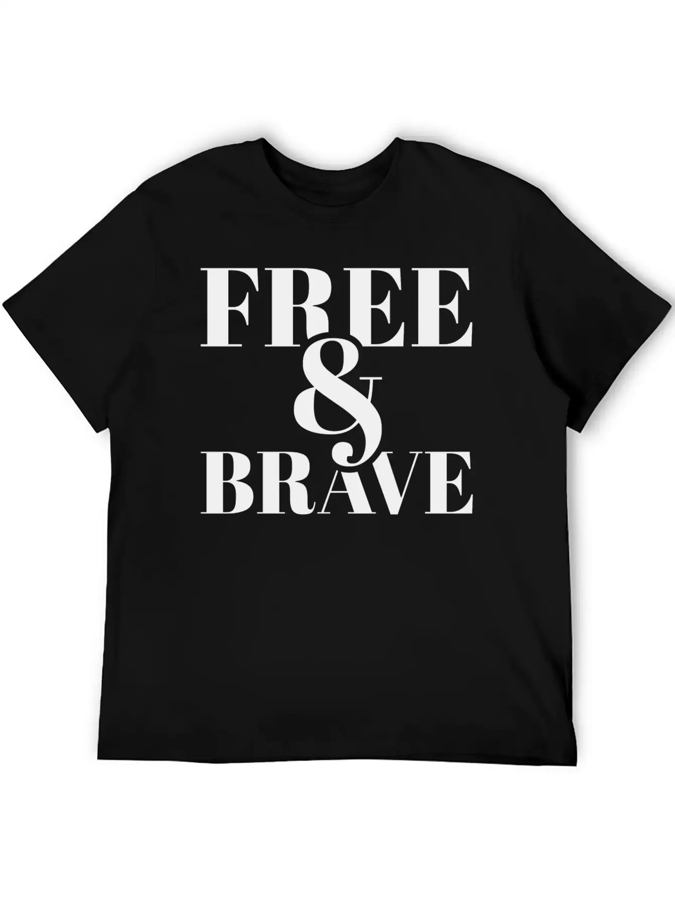 Free Brave Breathable Soft Cotton T-Shirt – Timeless Casual Look