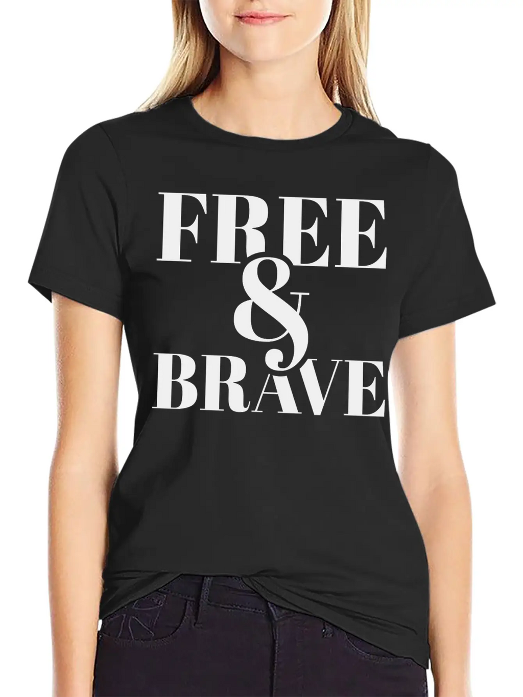 Free Brave Breathable Soft Cotton T-Shirt – Timeless Casual Look