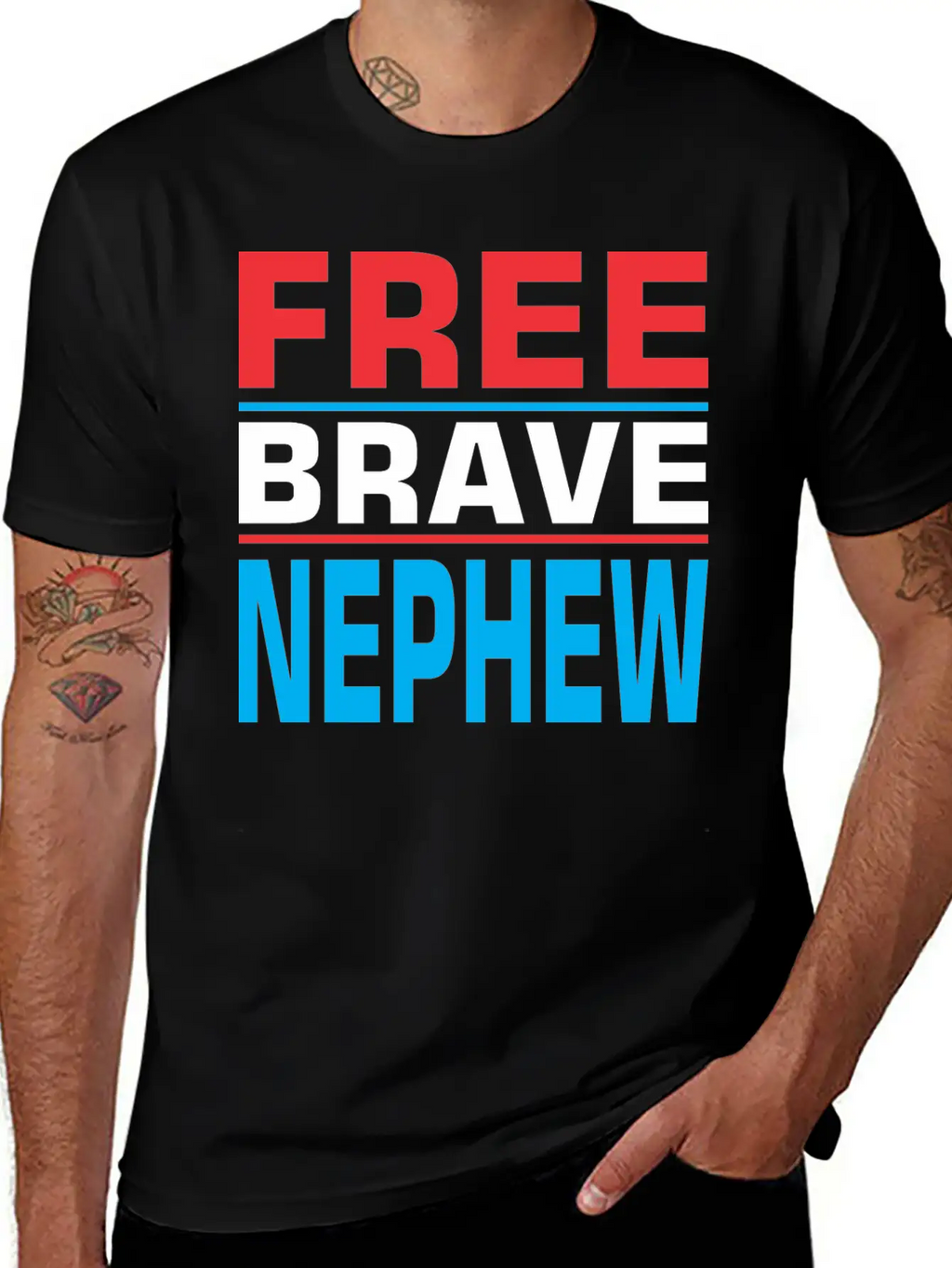 Free Brave Nephew Breathable Soft Cotton T-Shirt – Timeless Casual Look