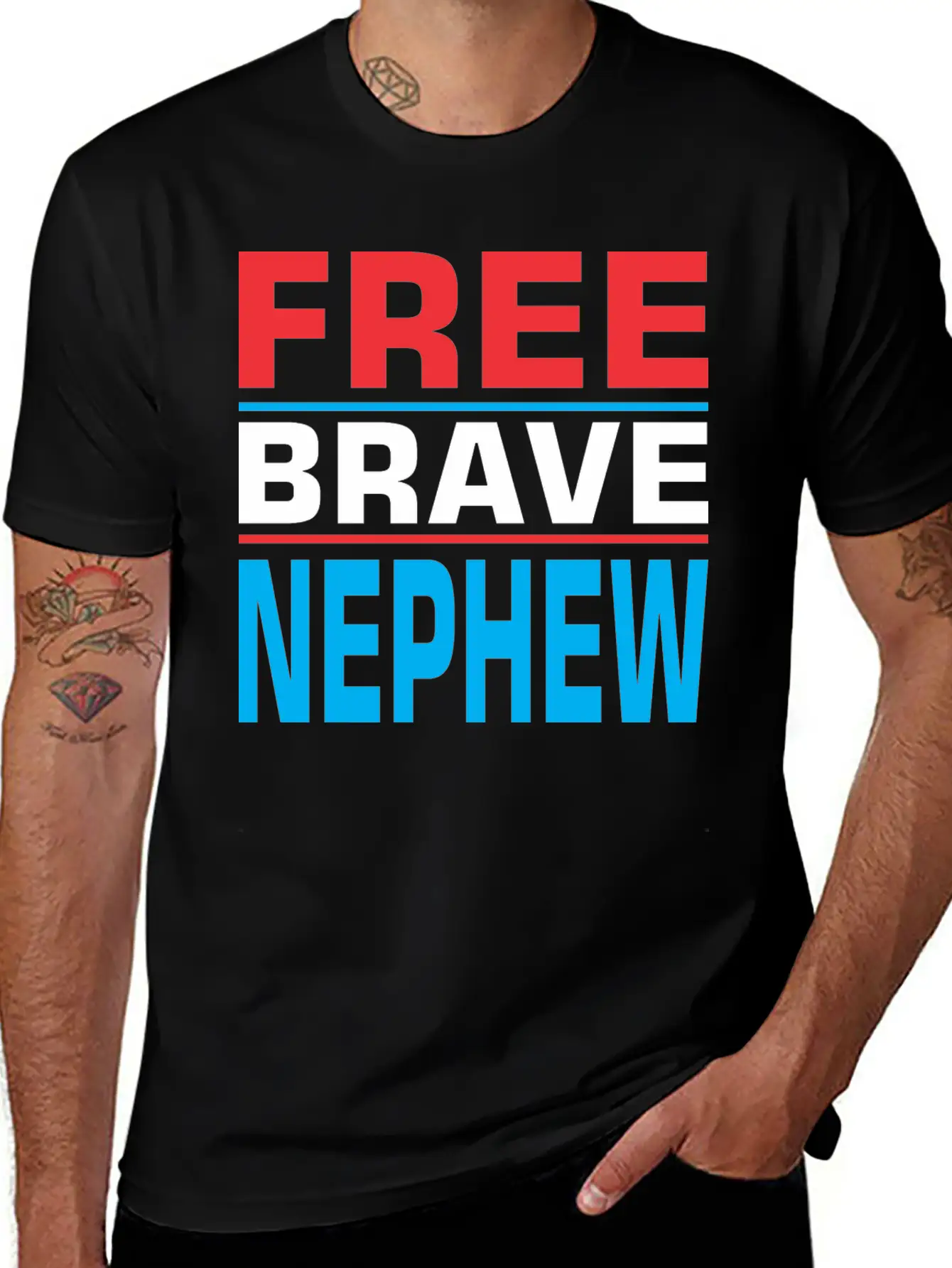 Free Brave Nephew Breathable Soft Cotton T-Shirt – Timeless Casual Look