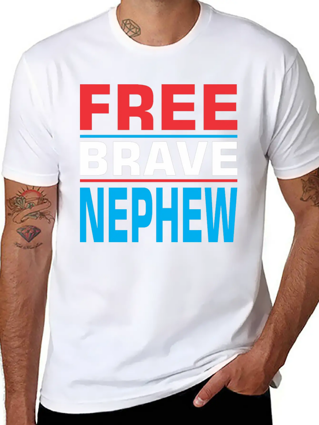 Free Brave Nephew Breathable Soft Cotton T-Shirt – Timeless Casual Look
