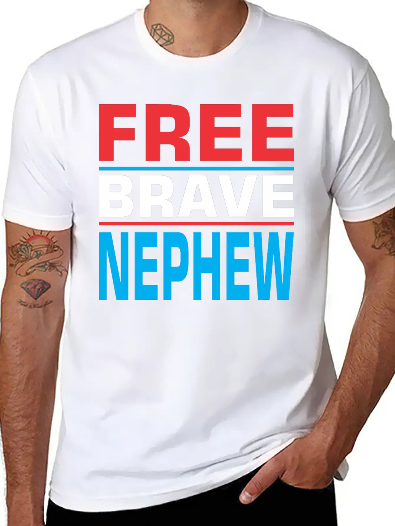 Free Brave Nephew Breathable Soft Cotton T-Shirt – Timeless Casual Look