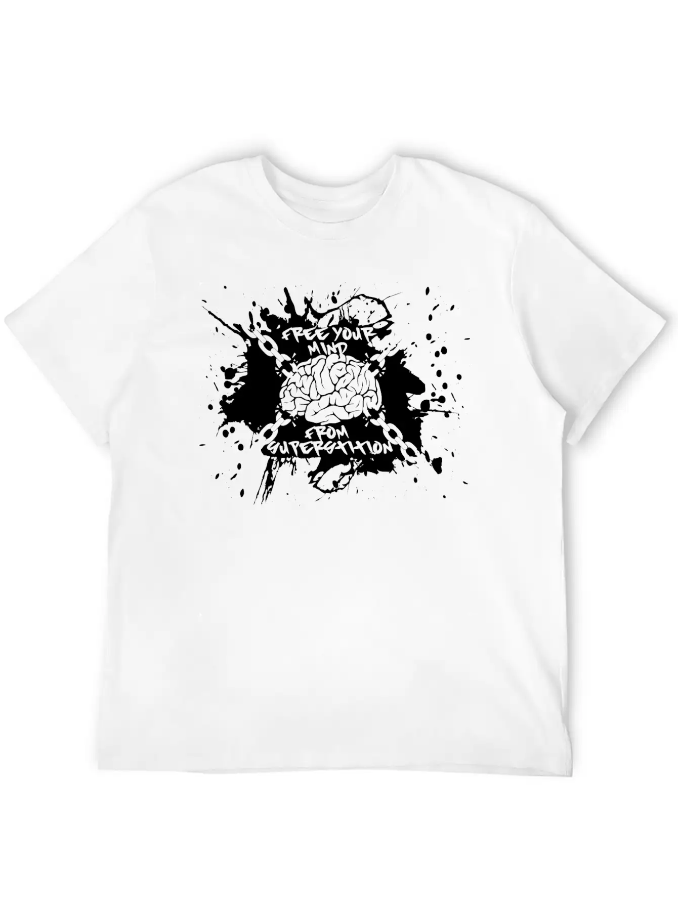 Free Your Mind (black) Breathable Soft Cotton T-Shirt – Timeless Casual Look