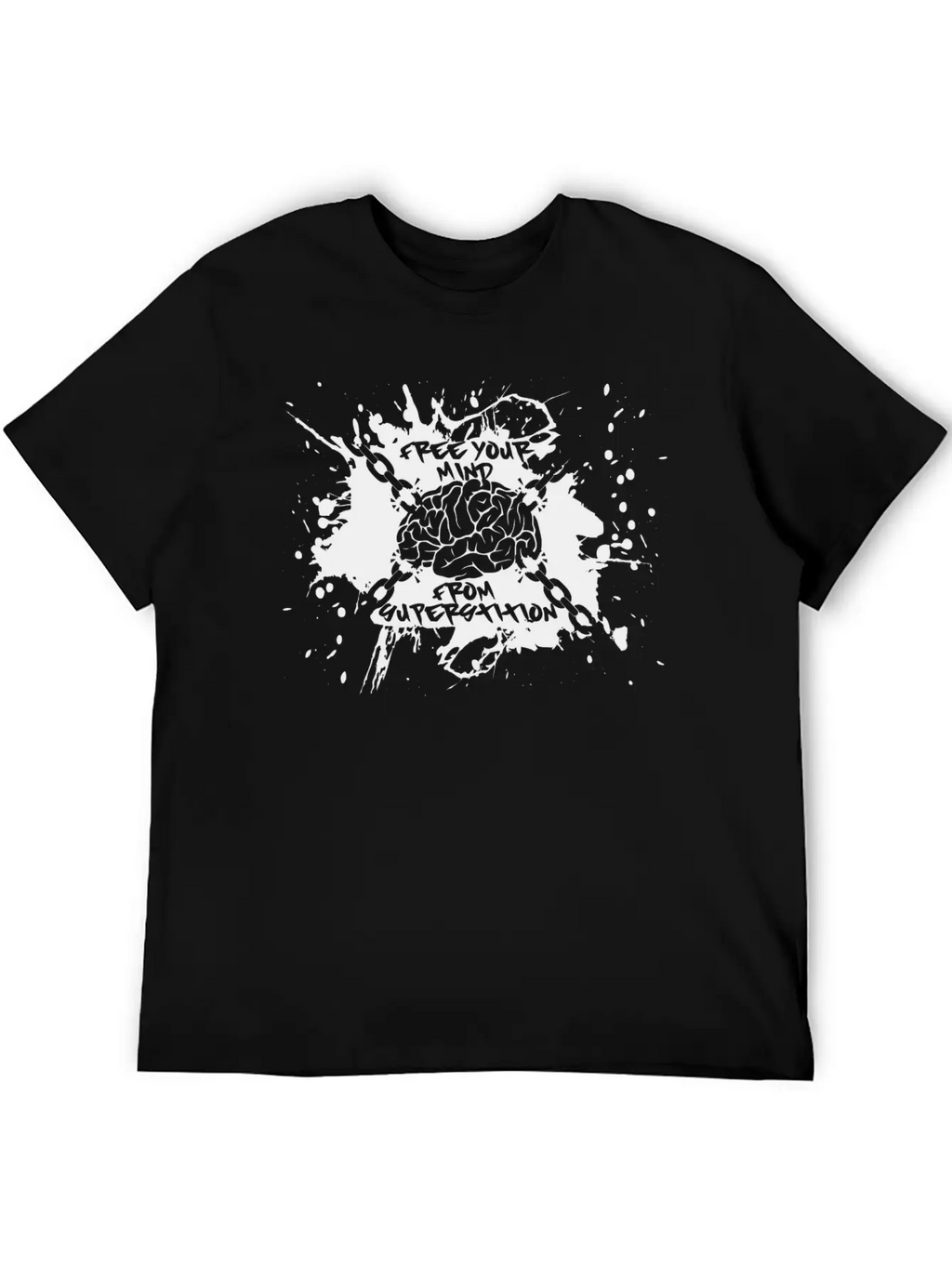 Free Your Mind (black) Breathable Soft Cotton T-Shirt – Timeless Casual Look