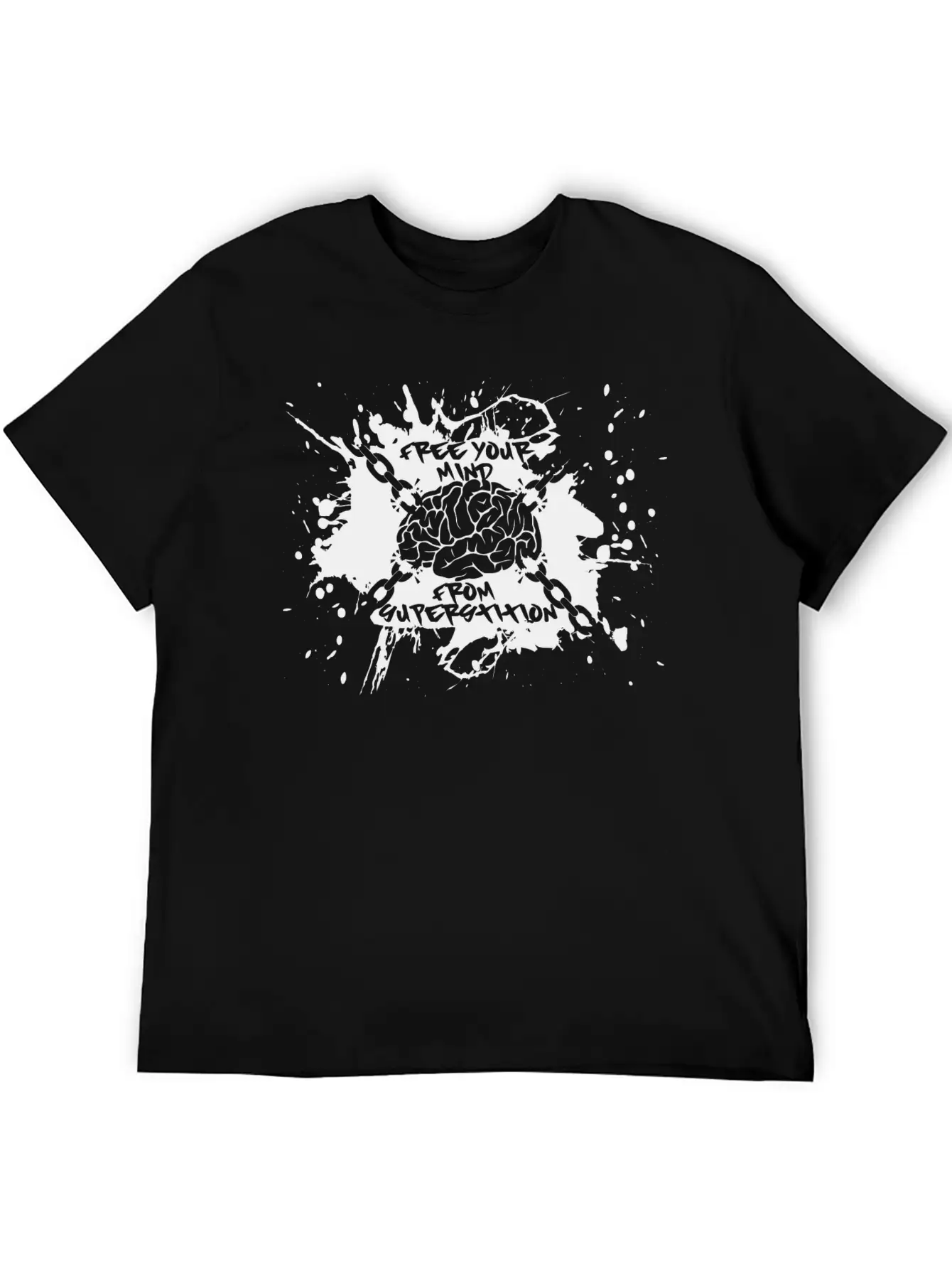 Free Your Mind (black) Breathable Soft Cotton T-Shirt – Timeless Casual Look
