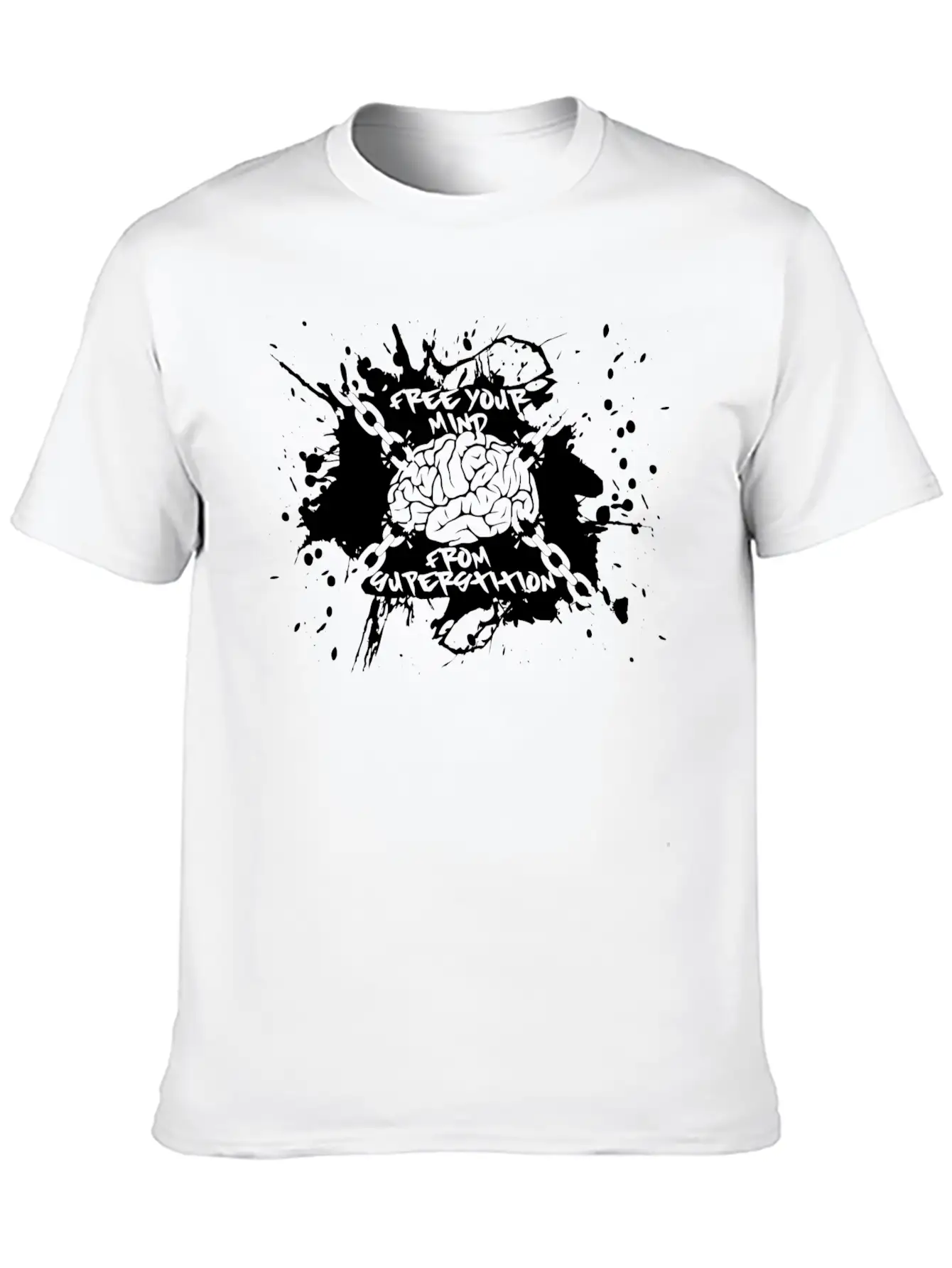 Free Your Mind (black) Breathable Soft Cotton T-Shirt – Timeless Casual Look