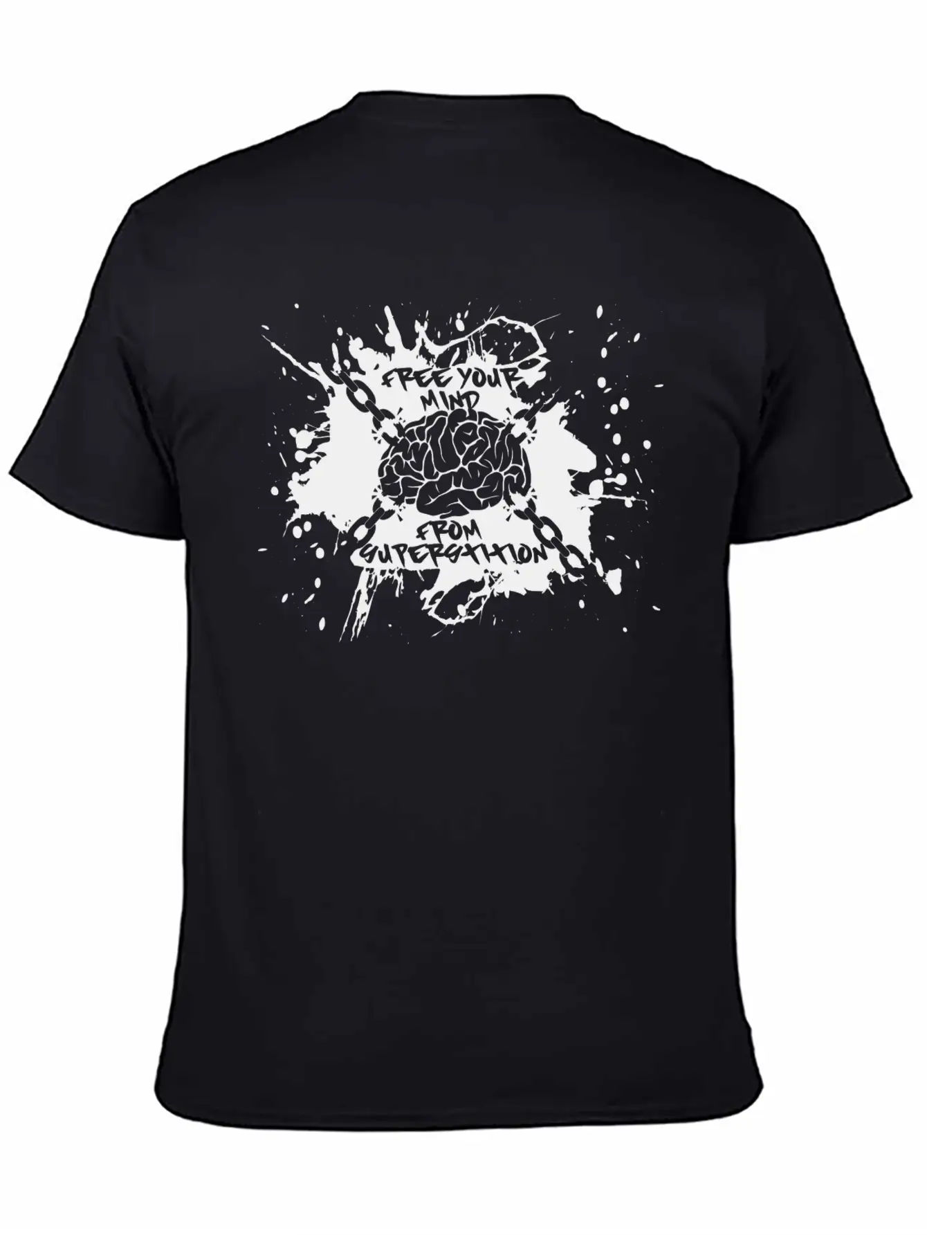 Free Your Mind (black) Breathable Soft Cotton T-Shirt – Timeless Casual Look