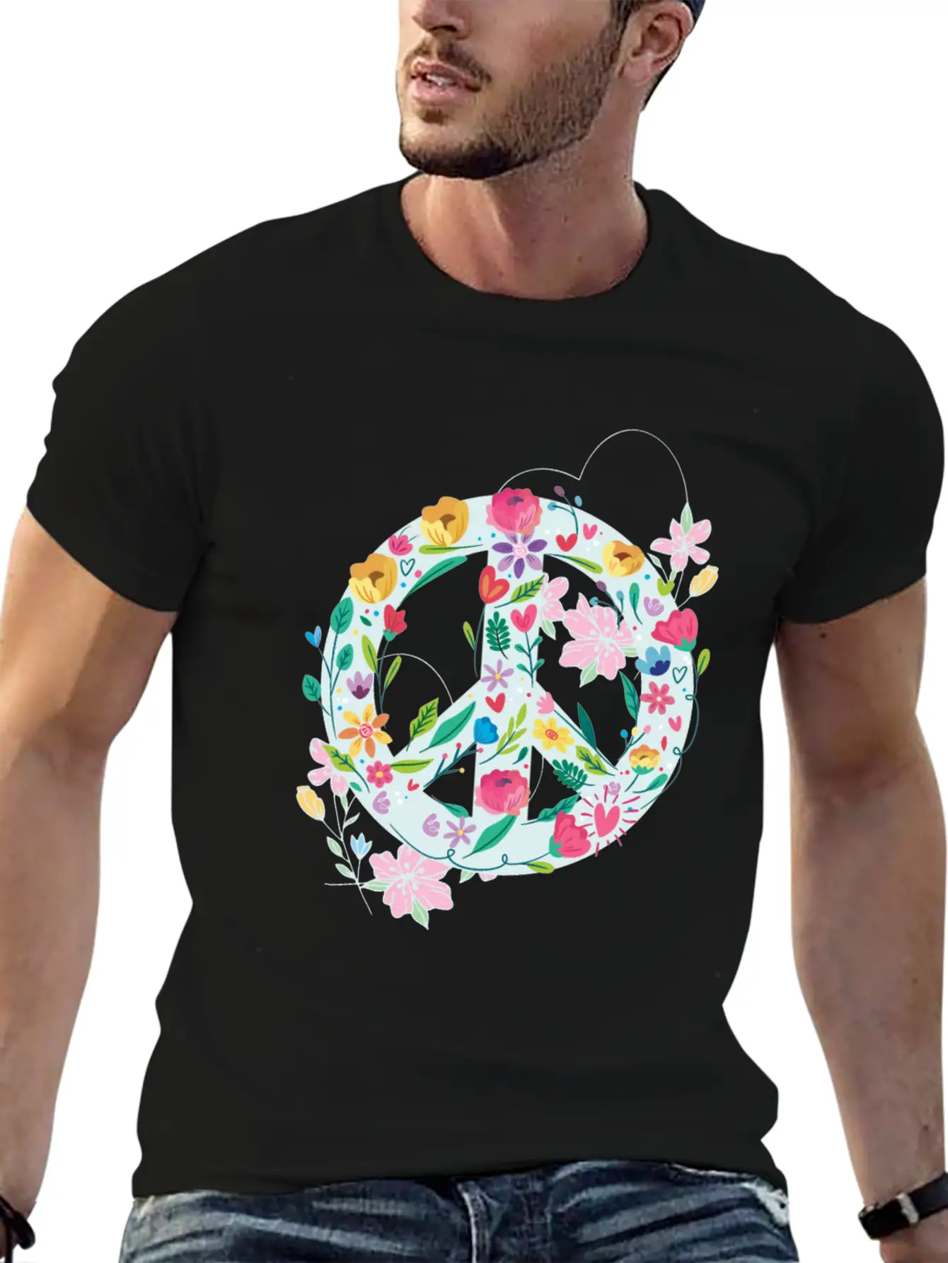 Freedom Calmness Goodwill Friendship Unity Love Casual Graphic T-Shirt – Simple And Comfortable Daily Wear