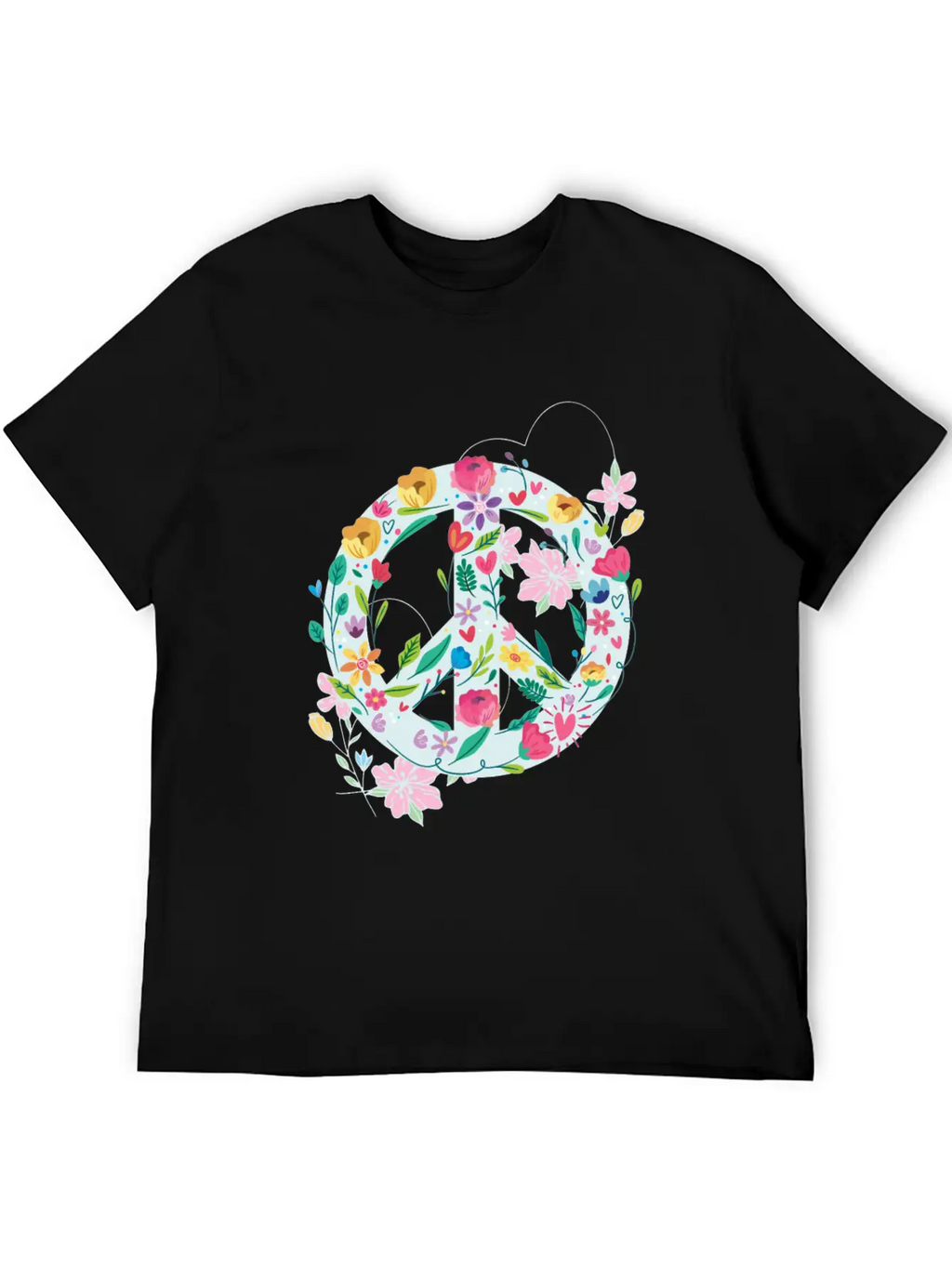 Freedom Calmness Goodwill Friendship Unity Love Casual Graphic T-Shirt – Simple And Comfortable Daily Wear