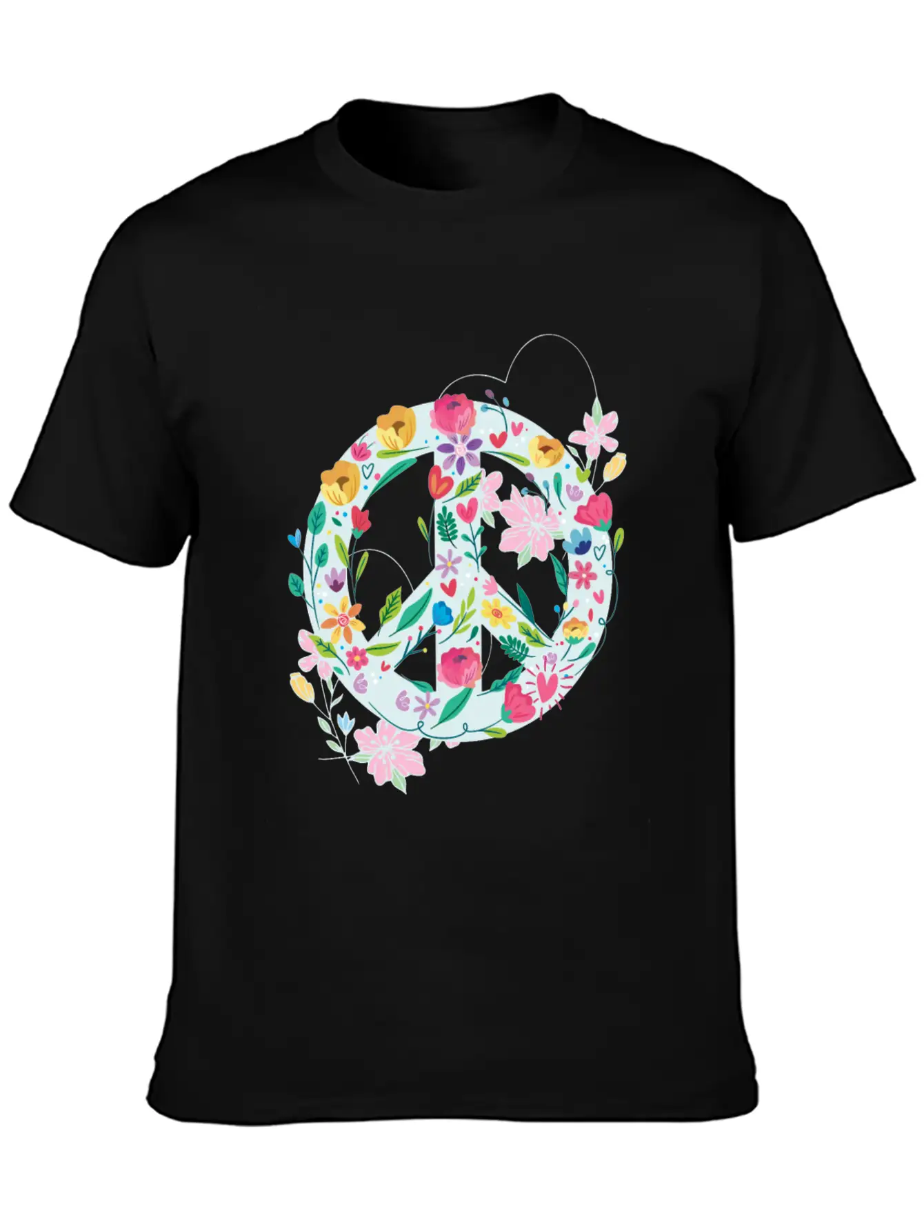 Freedom Calmness Goodwill Friendship Unity Love Casual Graphic T-Shirt – Simple And Comfortable Daily Wear