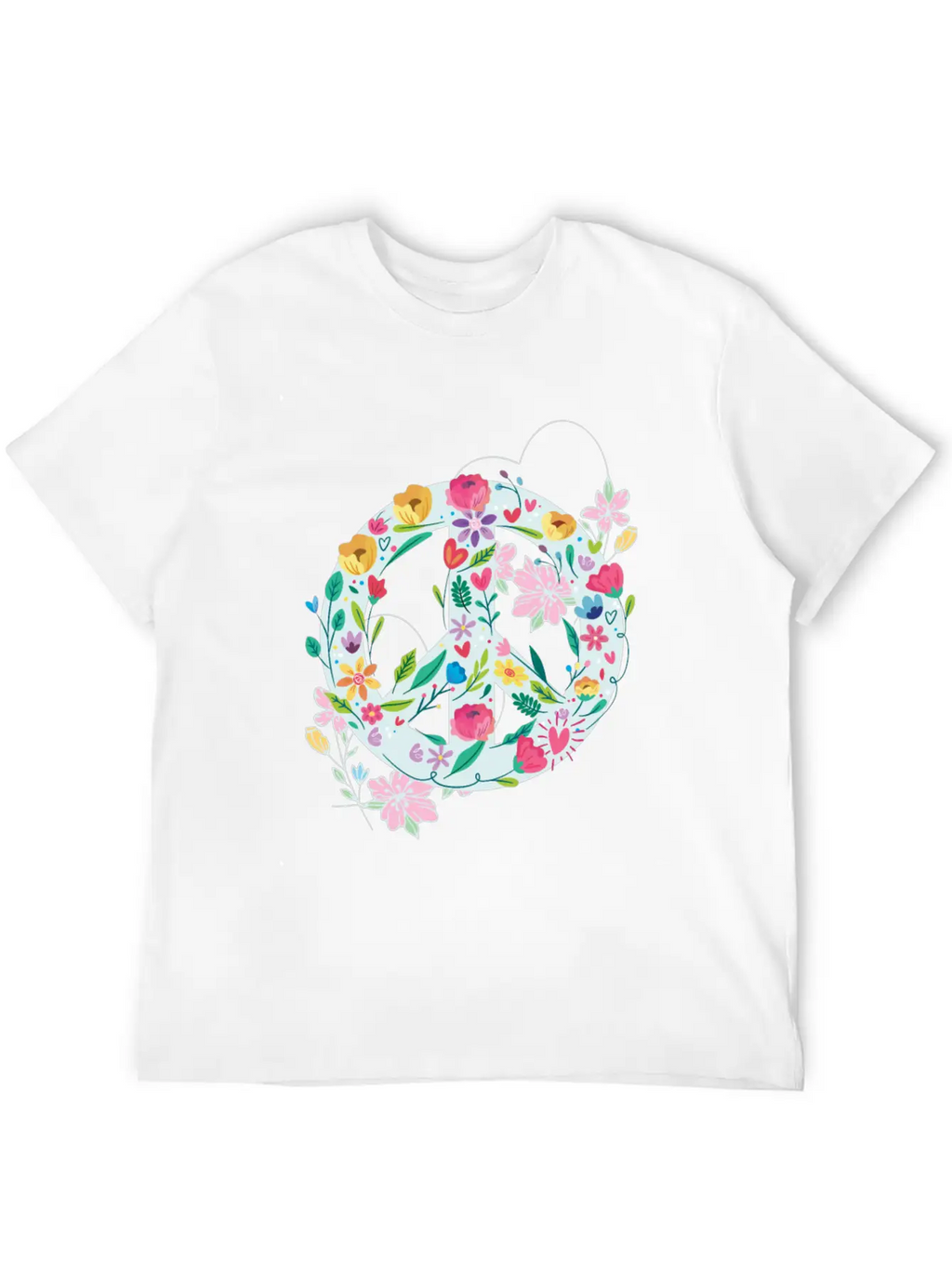 Freedom Calmness Goodwill Friendship Unity Love Casual Graphic T-Shirt – Simple And Comfortable Daily Wear