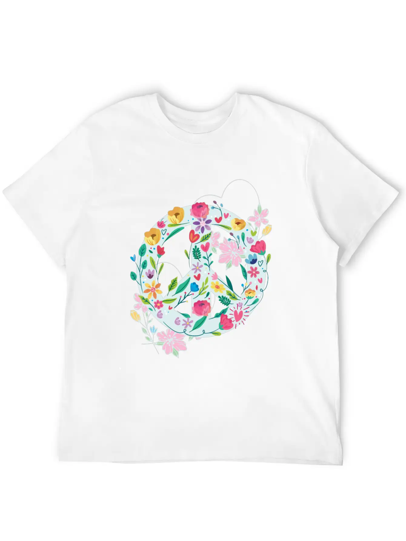Freedom Calmness Goodwill Friendship Unity Love Casual Graphic T-Shirt – Simple And Comfortable Daily Wear