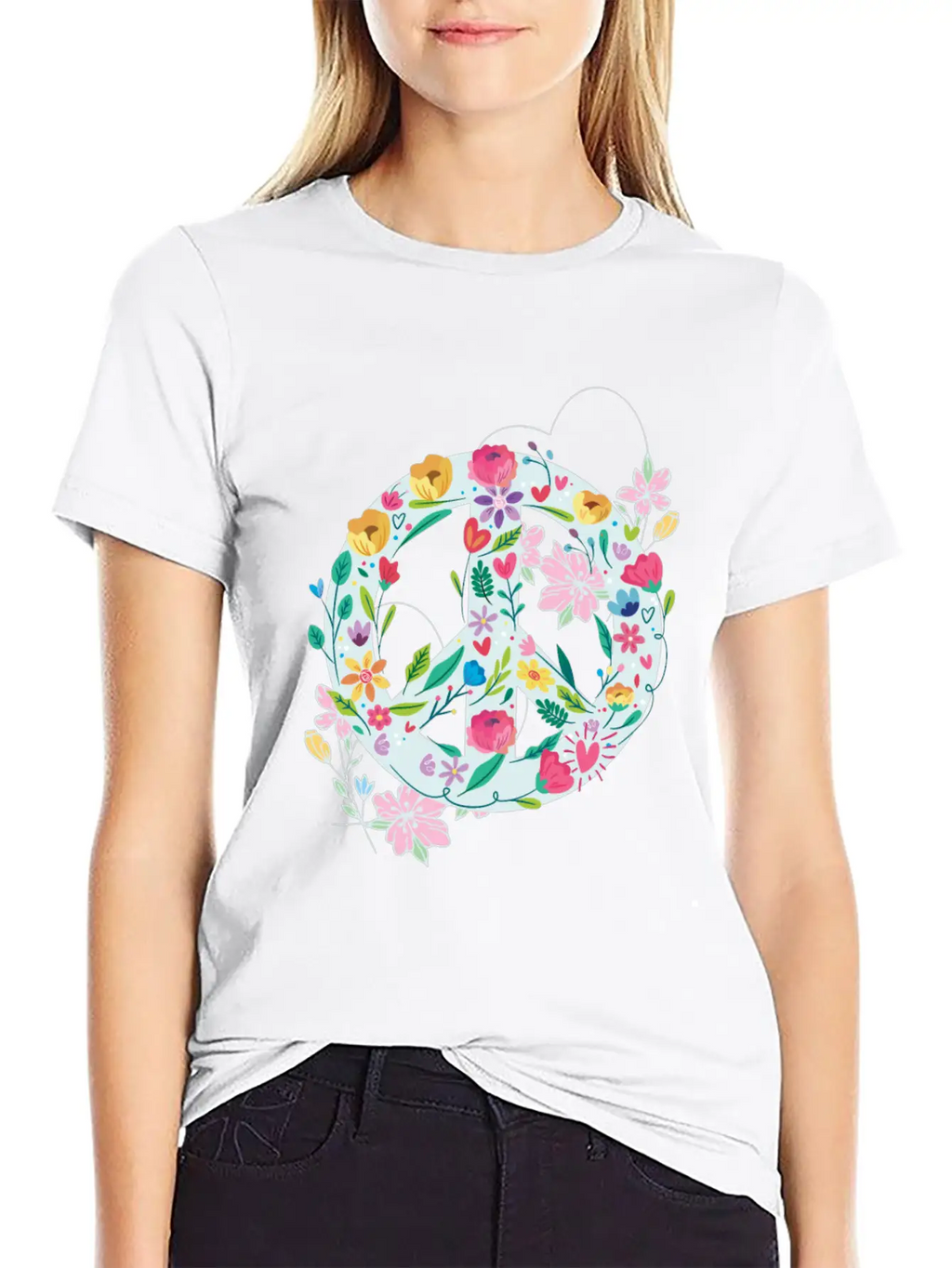 Freedom Calmness Goodwill Friendship Unity Love Casual Graphic T-Shirt – Simple And Comfortable Daily Wear