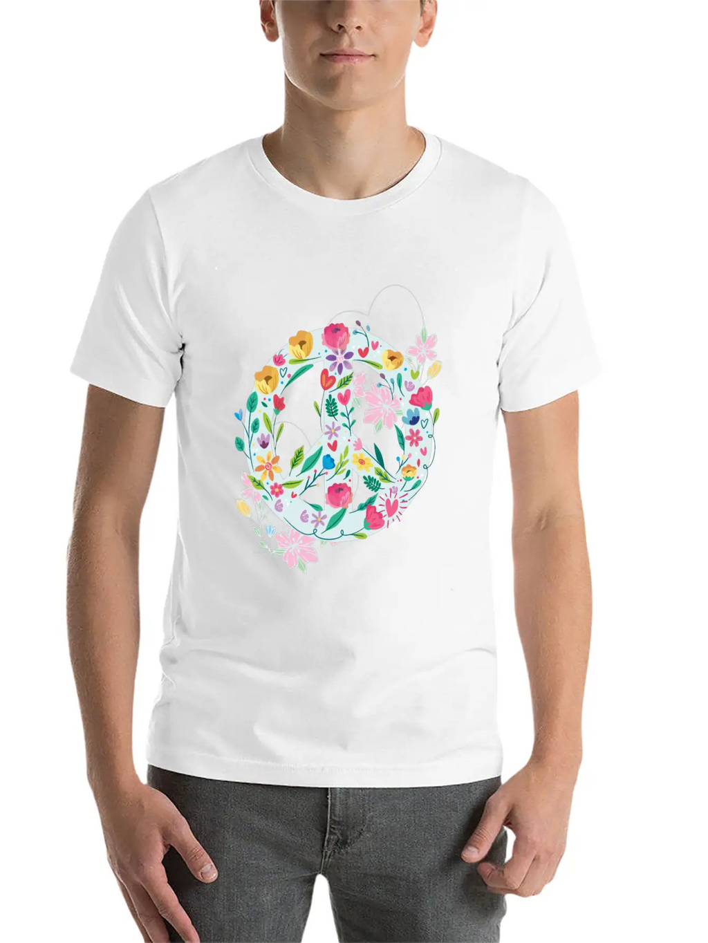 Freedom Calmness Goodwill Friendship Unity Love Casual Graphic T-Shirt – Simple And Comfortable Daily Wear