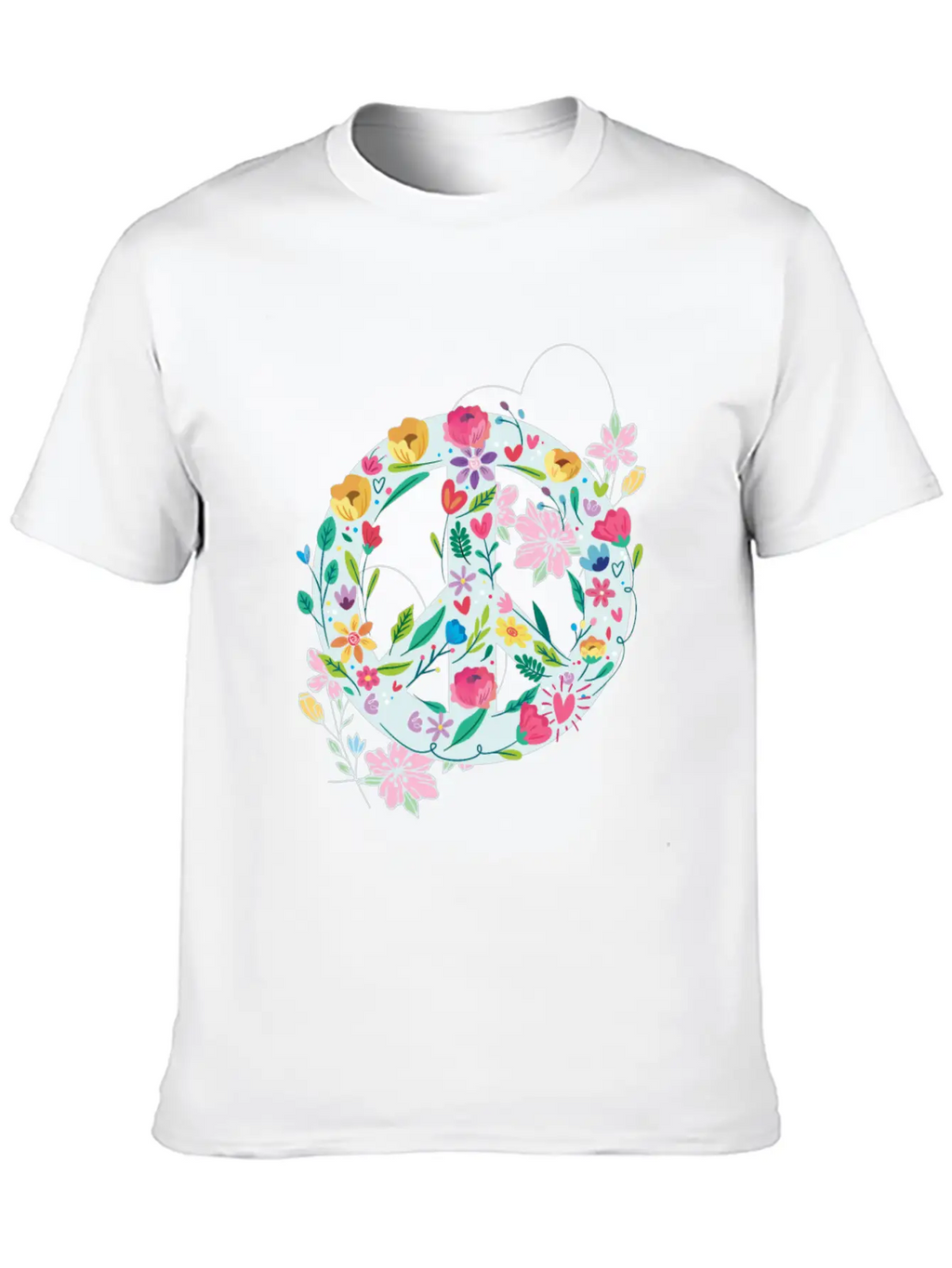 Freedom Calmness Goodwill Friendship Unity Love Casual Graphic T-Shirt – Simple And Comfortable Daily Wear