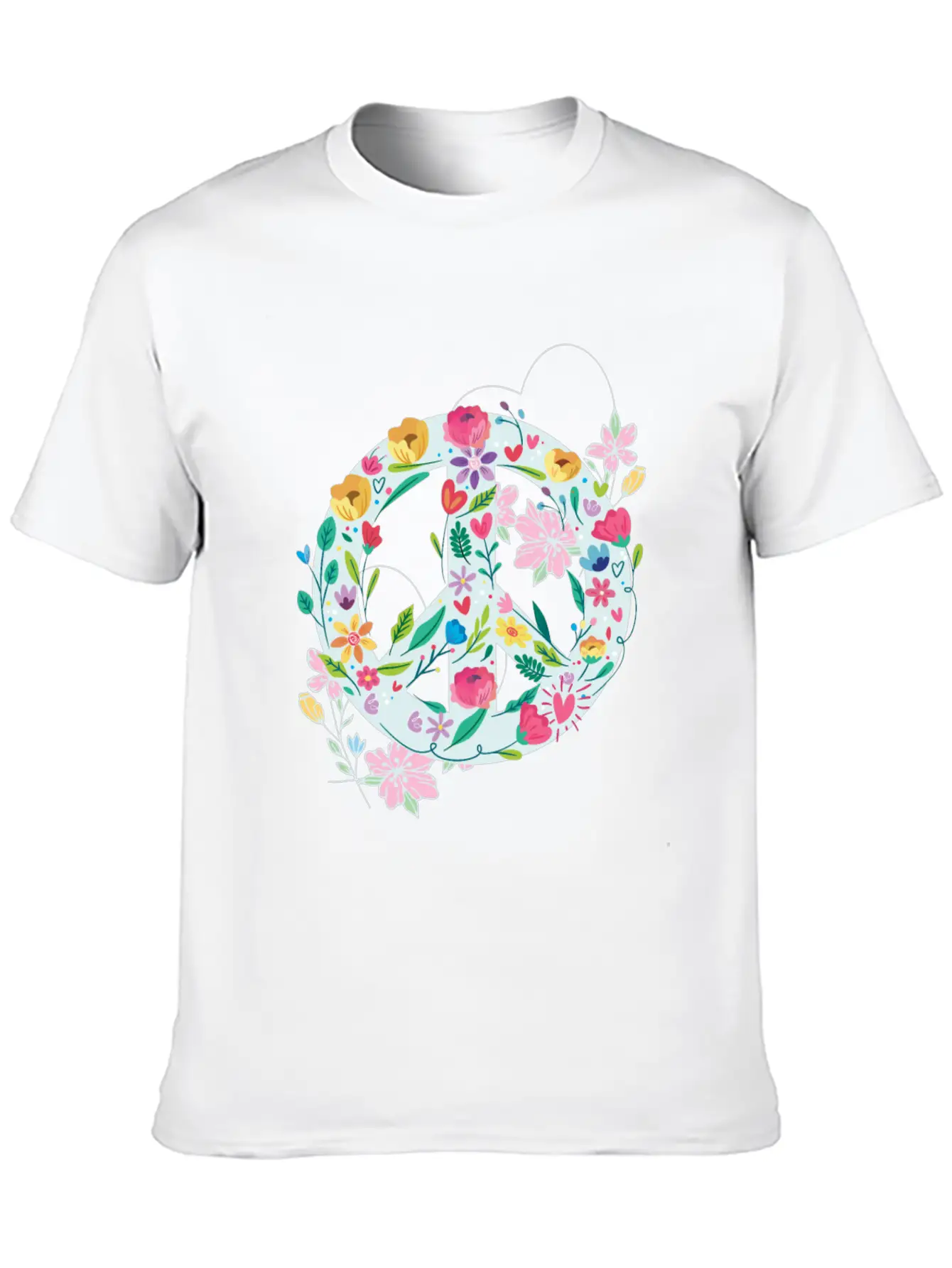 Freedom Calmness Goodwill Friendship Unity Love Casual Graphic T-Shirt – Simple And Comfortable Daily Wear