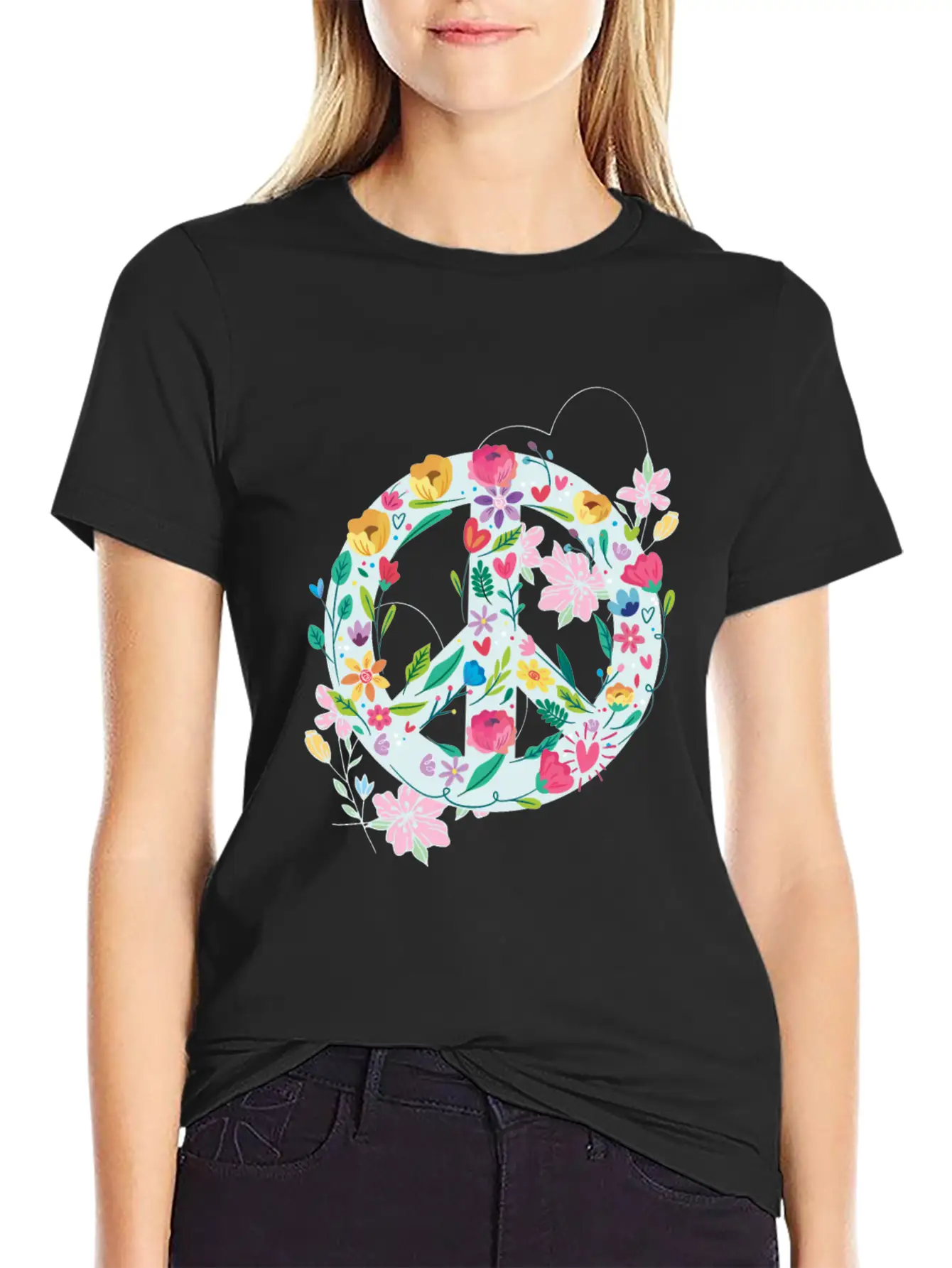 Freedom Calmness Goodwill Friendship Unity Love Casual Graphic T-Shirt – Simple And Comfortable Daily Wear