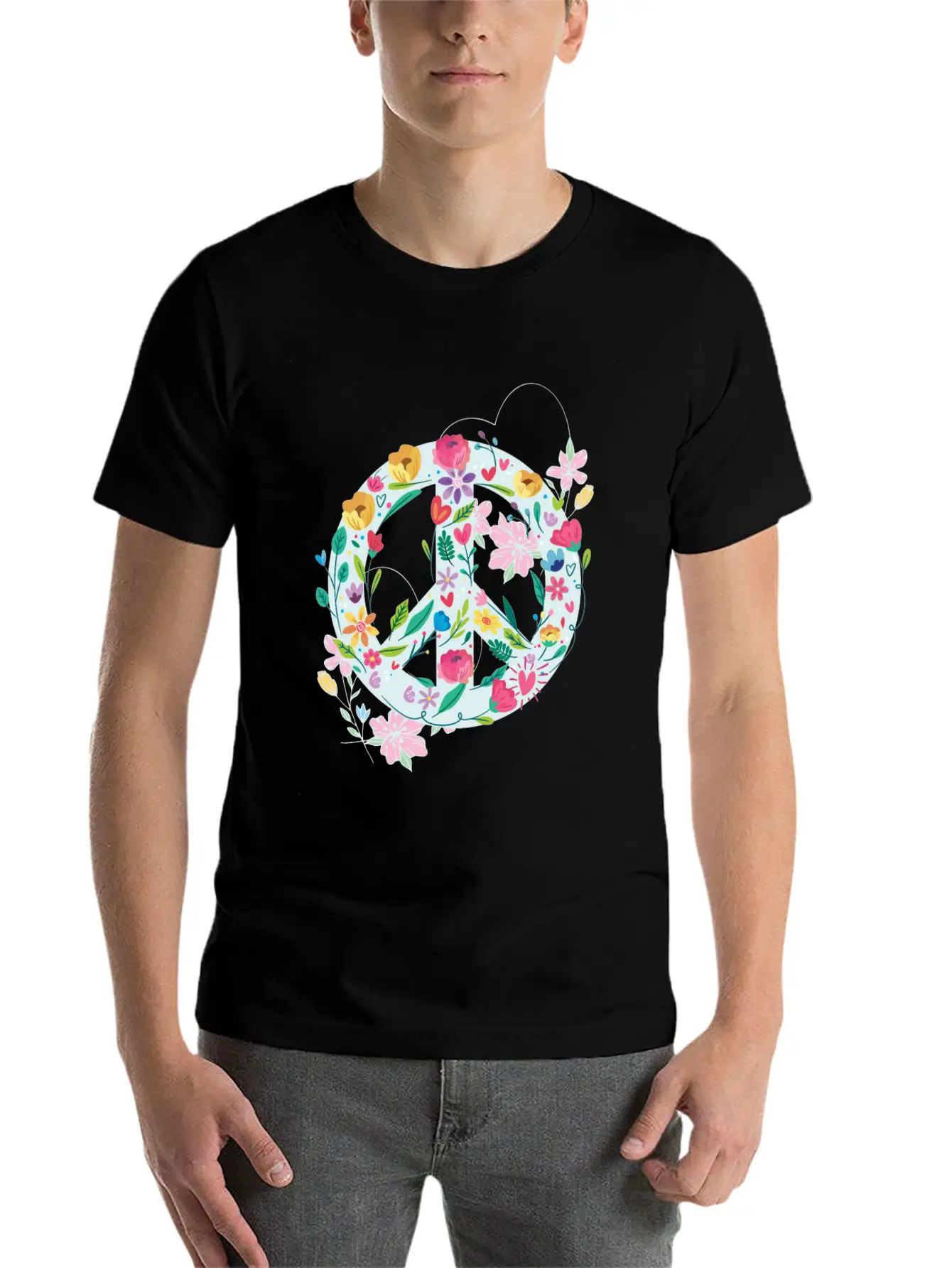 Freedom Calmness Goodwill Friendship Unity Love Casual Graphic T-Shirt – Simple And Comfortable Daily Wear