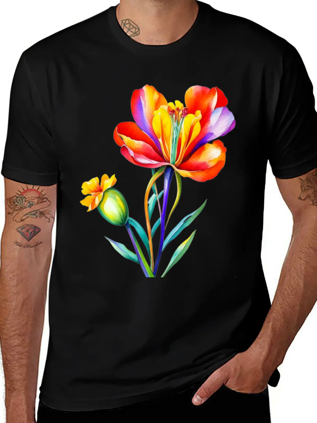 Freesia, Freesia Flower Stylish Everyday T-Shirt – Unisex Basic Cotton Tee