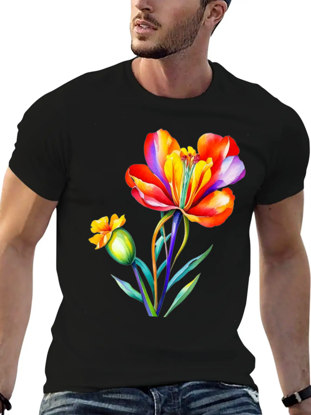 Freesia, Freesia Flower Stylish Everyday T-Shirt – Unisex Basic Cotton Tee
