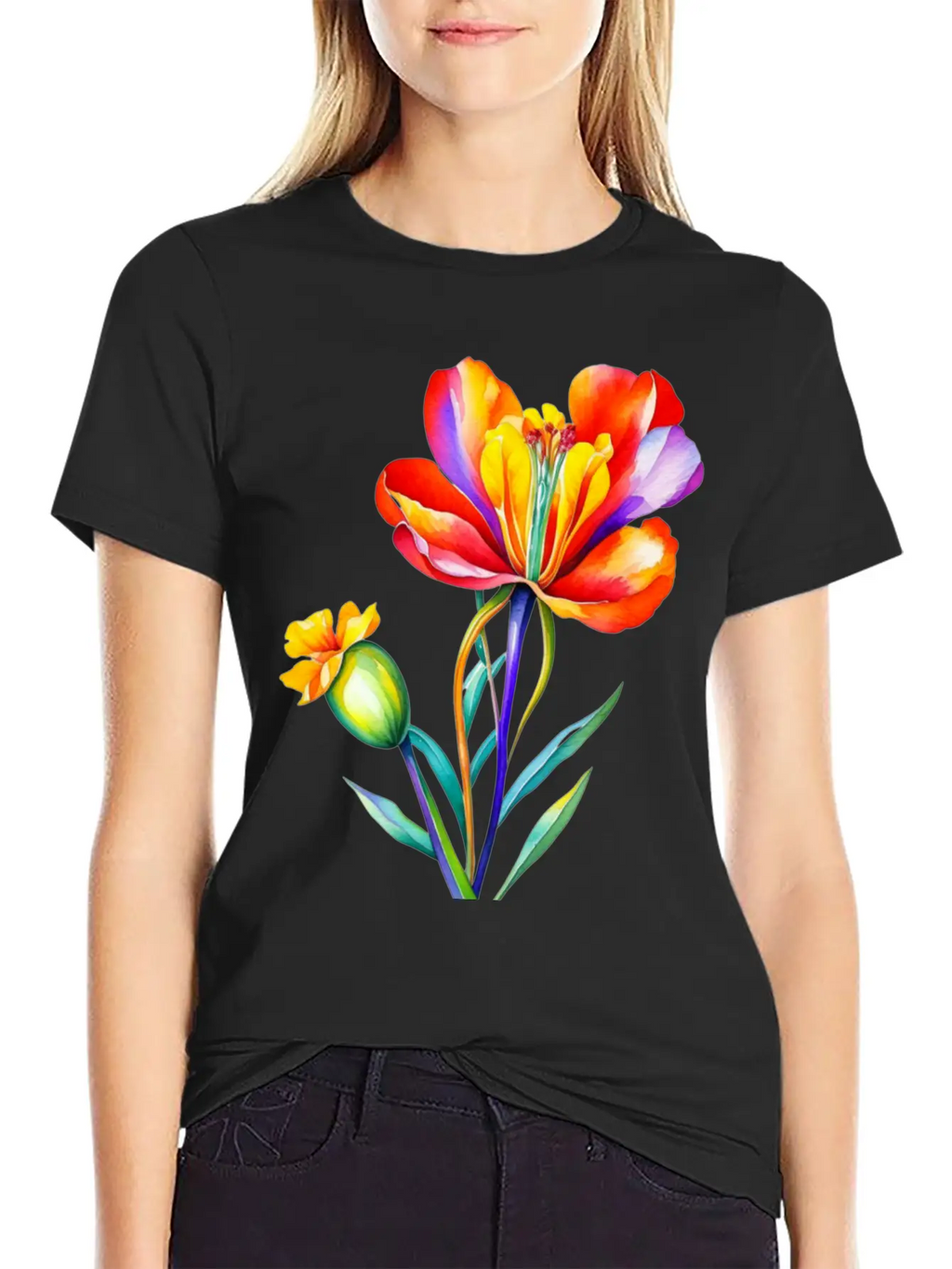 Freesia, Freesia Flower Stylish Everyday T-Shirt – Unisex Basic Cotton Tee