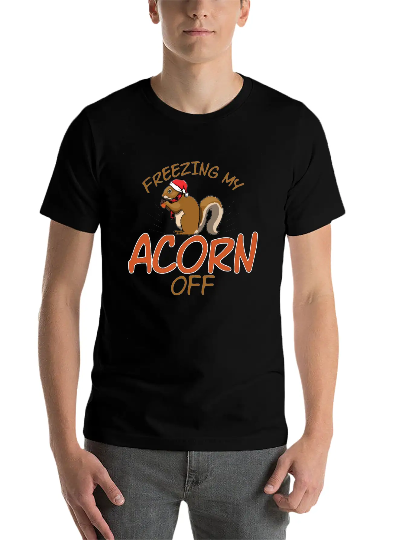 Freezing My Acorn Off Unisex Casual T-Shirt – Clean Design For Daily Comfort