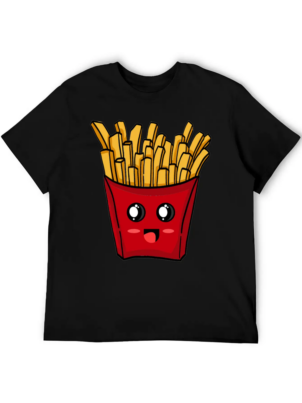 French Fries Kawaii Unisex Casual T-Shirt – Clean Design For Daily Comfort