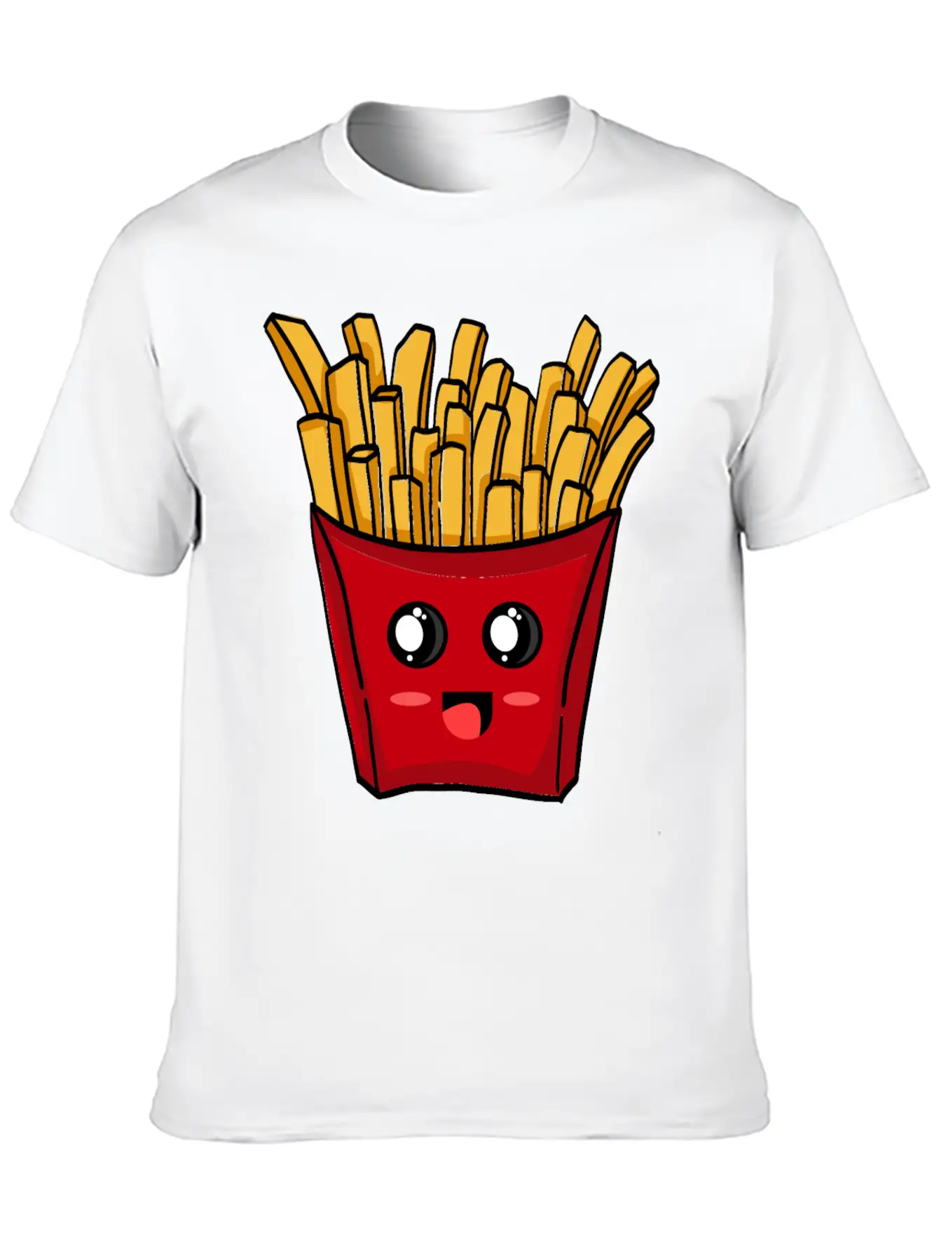 French Fries Kawaii Unisex Casual T-Shirt – Clean Design For Daily Comfort