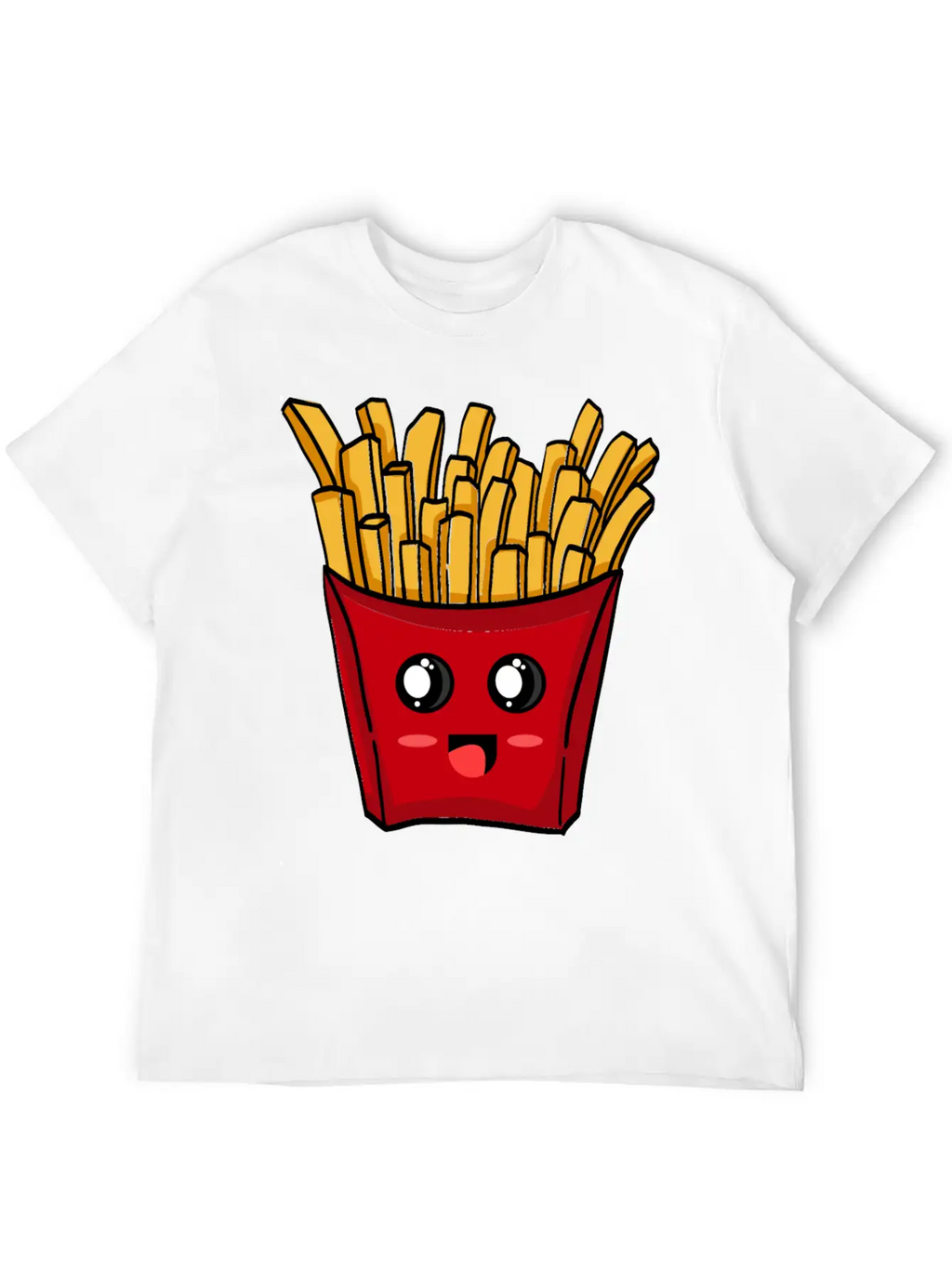 French Fries Kawaii Unisex Casual T-Shirt – Clean Design For Daily Comfort