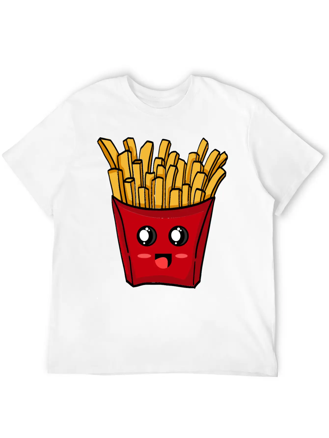 French Fries Kawaii Unisex Casual T-Shirt – Clean Design For Daily Comfort