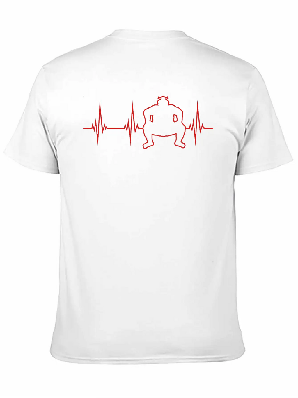 Frequency Heartbeat Pulse Sumo Wrestling Sport Sum Unisex Casual T-Shirt – Clean Design For Daily Comfort