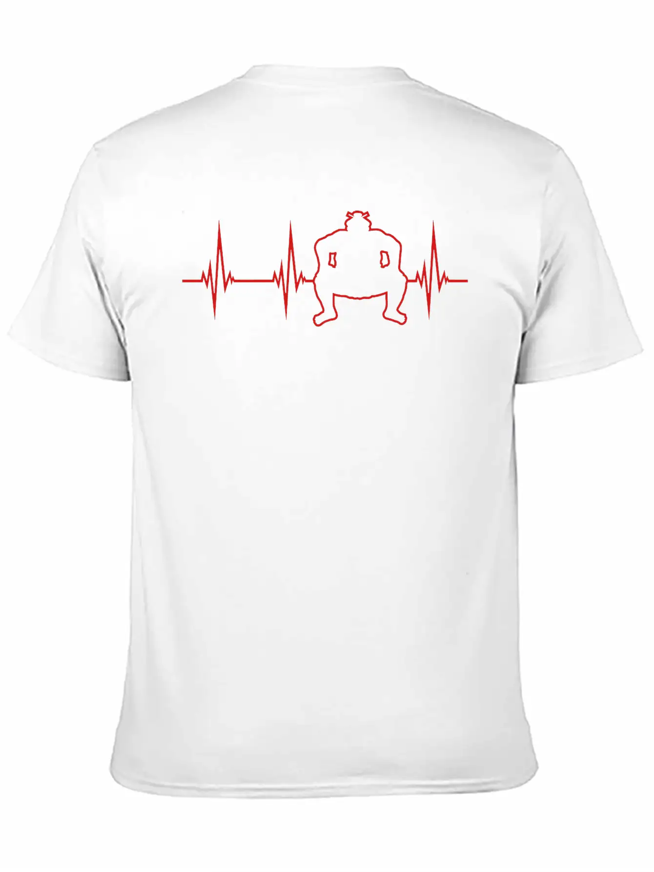 Frequency Heartbeat Pulse Sumo Wrestling Sport Sum Unisex Casual T-Shirt – Clean Design For Daily Comfort