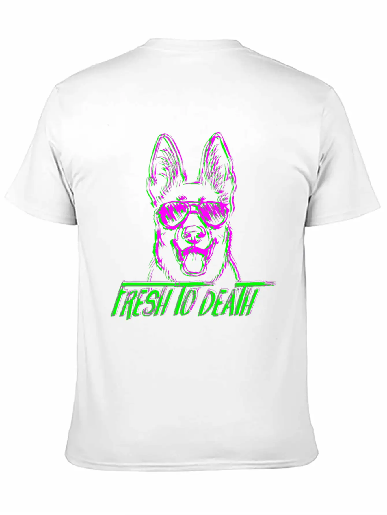 Fresh To Death German Shepherd Dogdoggiesgift For Casual Graphic T-Shirt – Simple And Comfortable Daily Wear