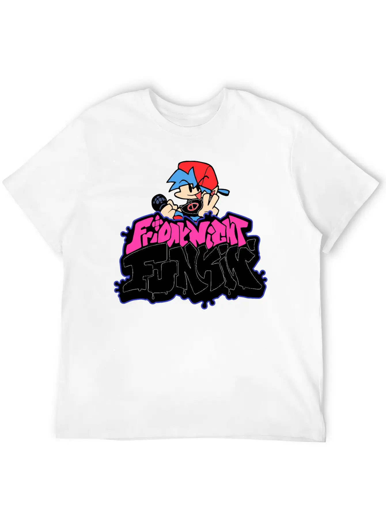 Friday Night Funkin Funny Logo And Boyfriend Unisex Casual T-Shirt – Clean Design For Daily Comfort