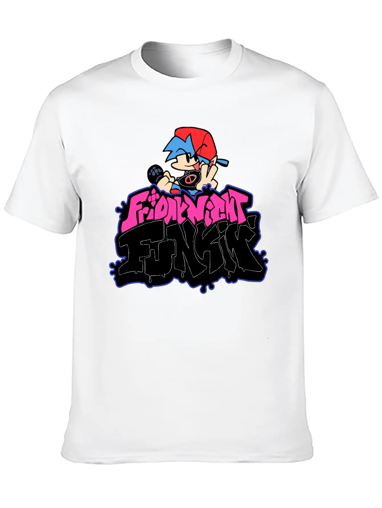 Friday Night Funkin Funny Logo And Boyfriend Unisex Casual T-Shirt – Clean Design For Daily Comfort