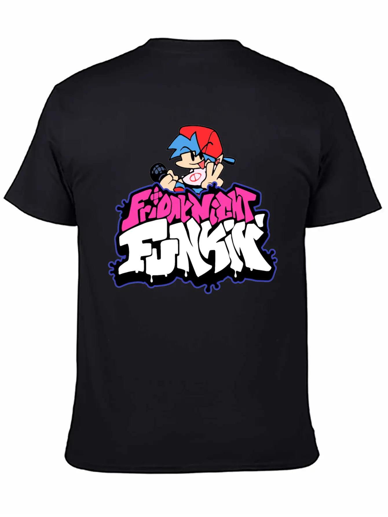 Friday Night Funkin Funny Logo And Boyfriend Unisex Casual T-Shirt – Clean Design For Daily Comfort