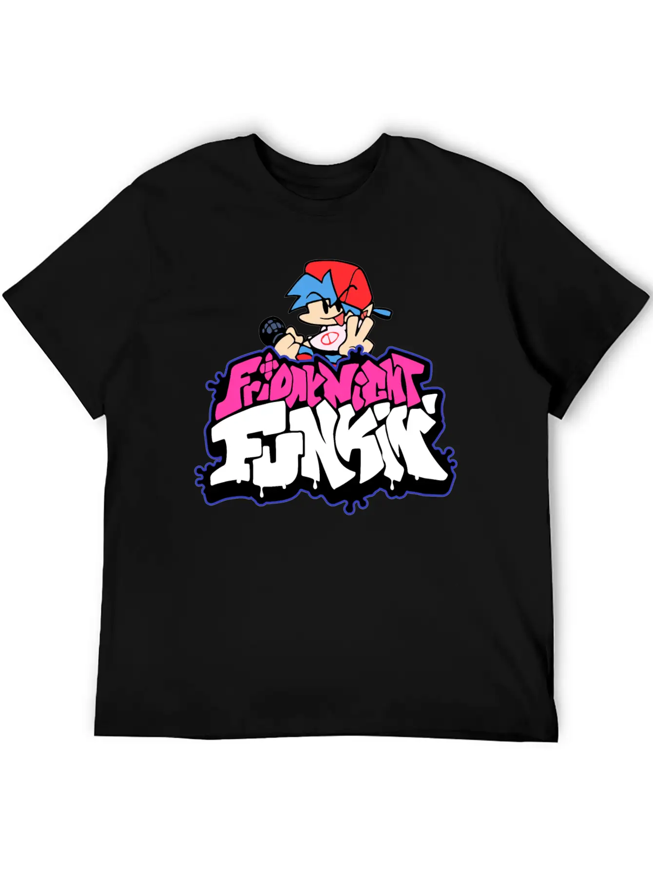 Friday Night Funkin Funny Logo And Boyfriend Unisex Casual T-Shirt – Clean Design For Daily Comfort