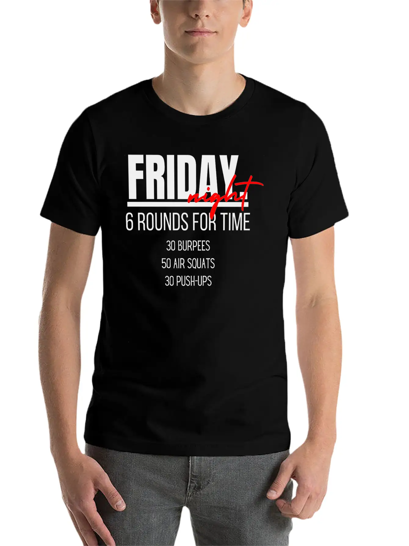 Friday Night Unisex Short Sleeve Soft Cotton T-Shirt – Casual Everyday Wear