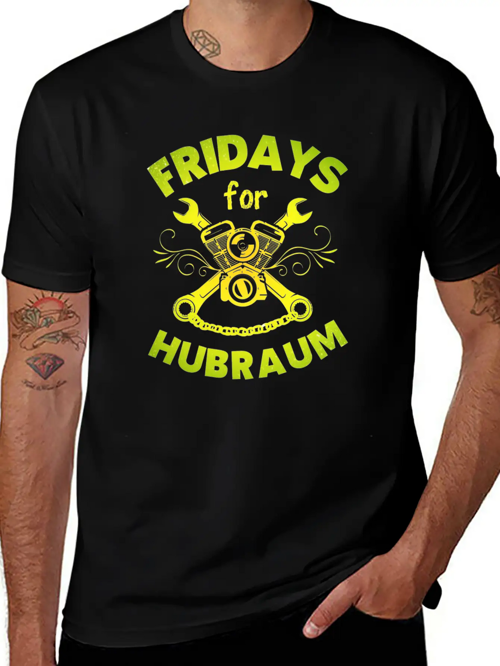 Fridays For Hubraum Slogan Funny Climate Piston Unisex Casual T-Shirt – Clean Design For Daily Comfort