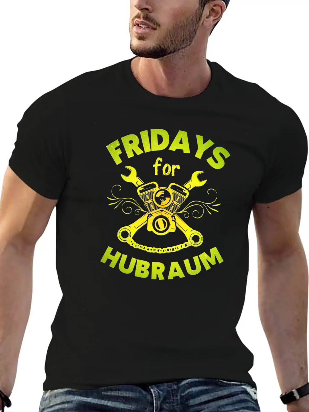 Fridays For Hubraum Slogan Funny Climate Piston Unisex Casual T-Shirt – Clean Design For Daily Comfort