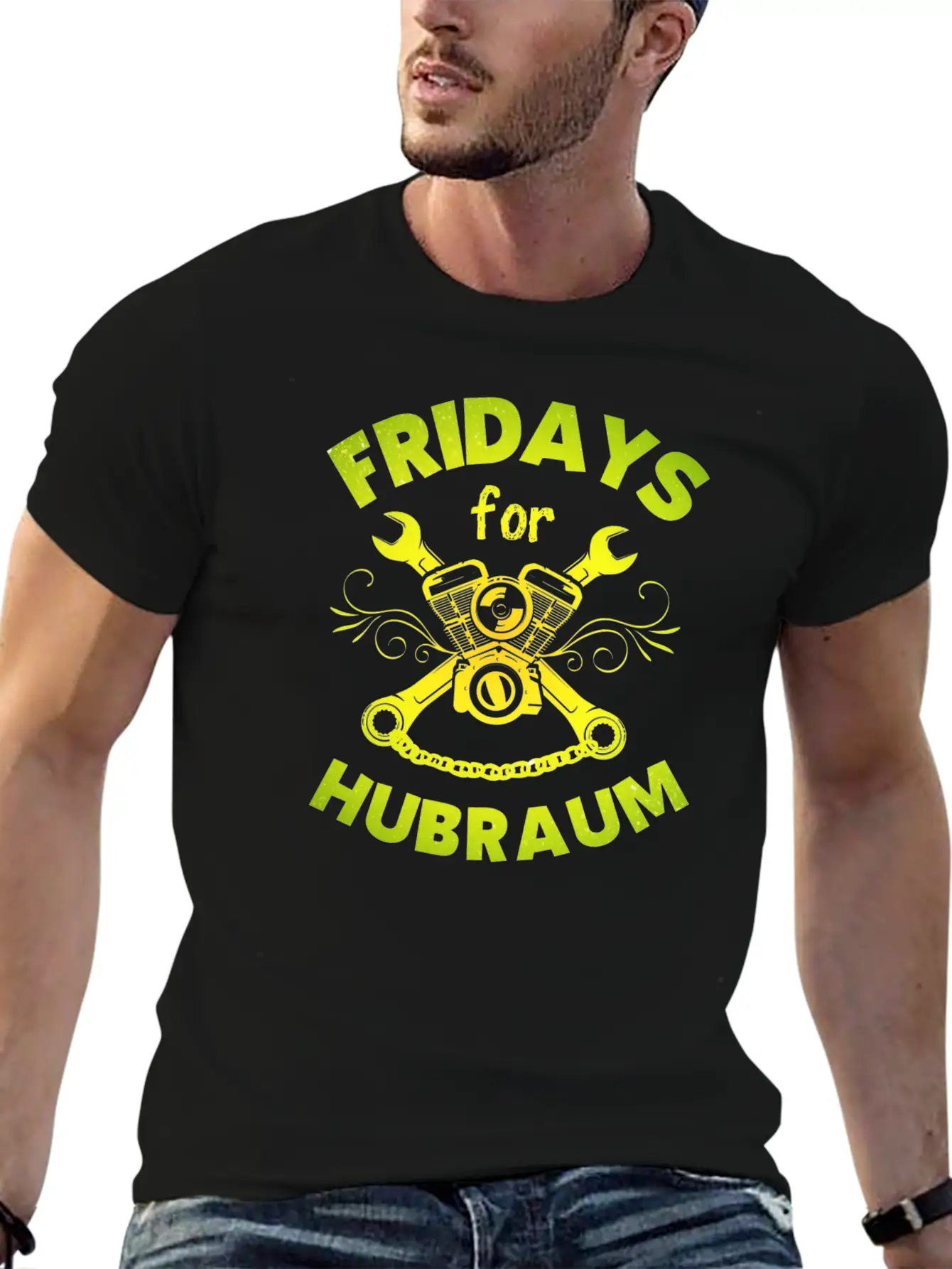 Fridays For Hubraum Slogan Funny Climate Piston Unisex Casual T-Shirt – Clean Design For Daily Comfort